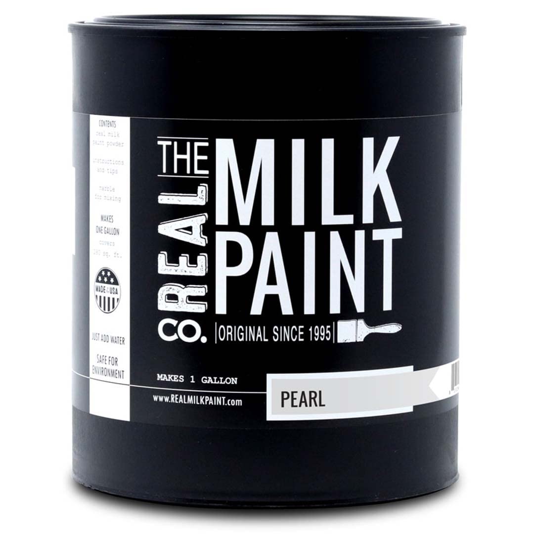 Real Milk Paint LLC Pearl Gallon - Premium Matte Finish Milk Paint for Furniture, Cabinets & DIY Projects - Perfect for Home Decor, Antique Restoration & Crafting