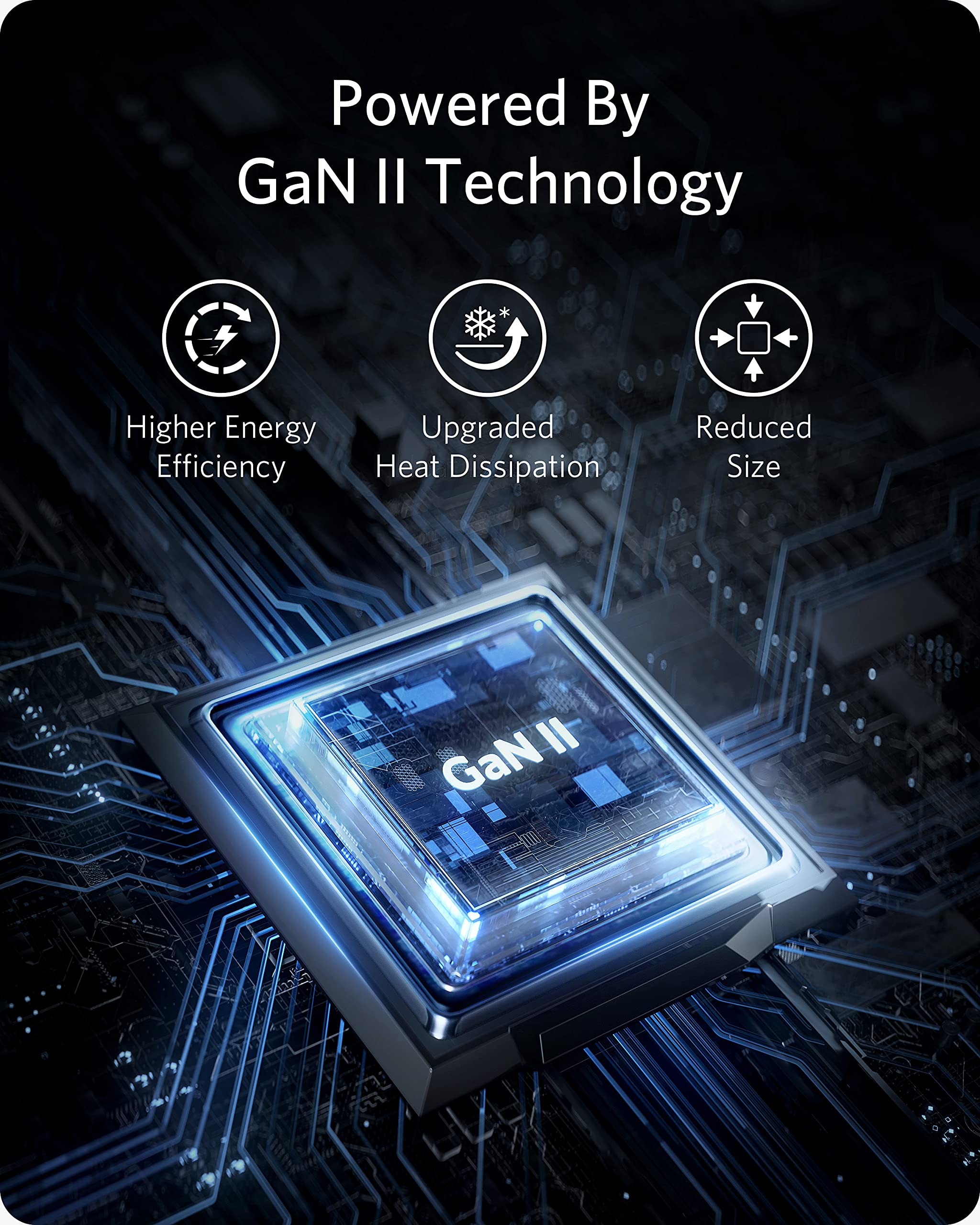 Anker Nano II 65W GaN II PPS Fast USB C Charger - Compact PD Charger for MacBook Pro/Air, iPhone 13/Pro/Mini, iPad Pro, Galaxy S20/S10, Dell XPS 13 - Perfect for Travel, Home & Office Charging