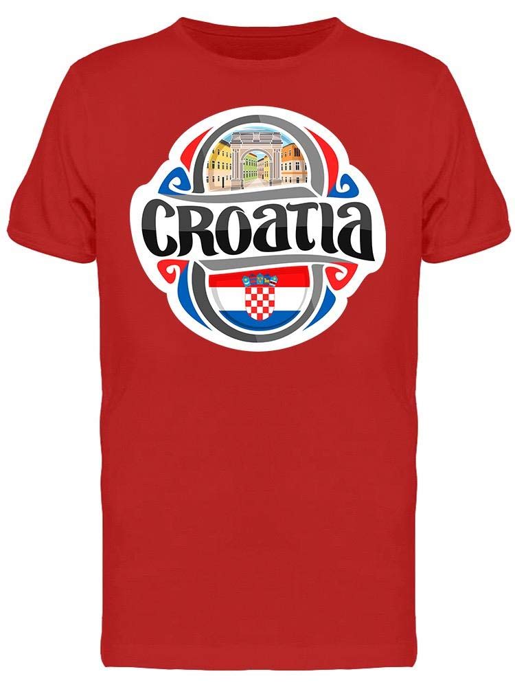 Smartprints Croatia Country T-Shirt for Men - Comfortable Cotton Tee for Travel, Vacation & Casual Wear