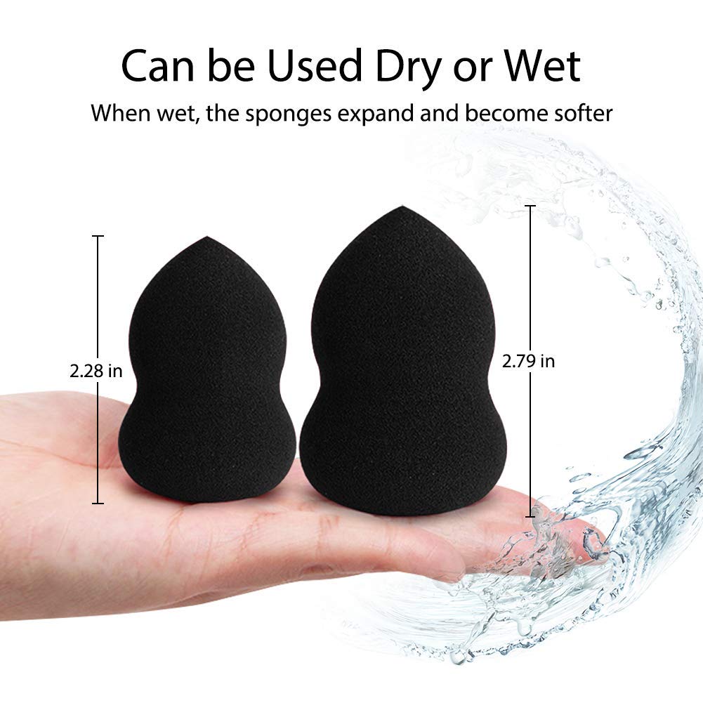 Professional Makeup Brush Cleaner & Blender Sponge Set - 1 Brush Cleaner + 2 Puffs for Deep Cleaning & Flawless Application | Perfect for Home & Travel Makeup Kits