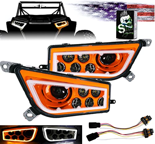 Dual Color SwitchBack Halo Orange-Amber/white