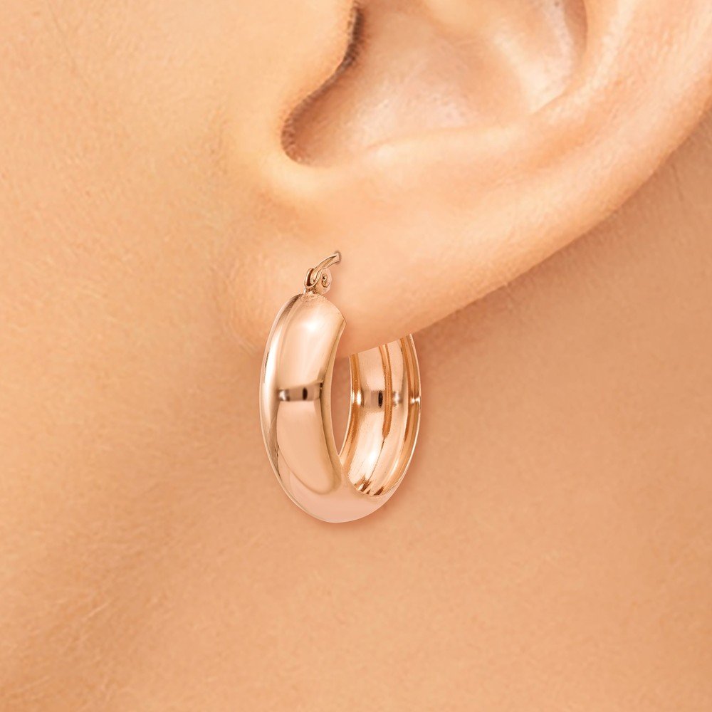 14k Rose Gold Hoop Earrings for Women - Dainty & Elegant Jewelry - Perfect for Everyday Wear, Date Nights & Special Occasions