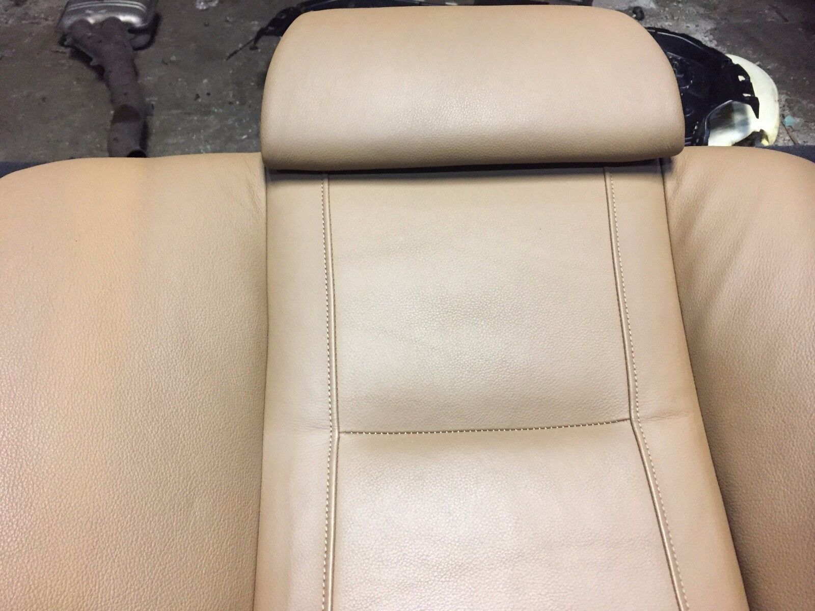 2002 2003 2004 2005 BMW 745i E65 Genuine OEM Right Rear Upper Leather Seat - Perfect Replacement for Worn Car Seats & Luxury Interior Upgrades
