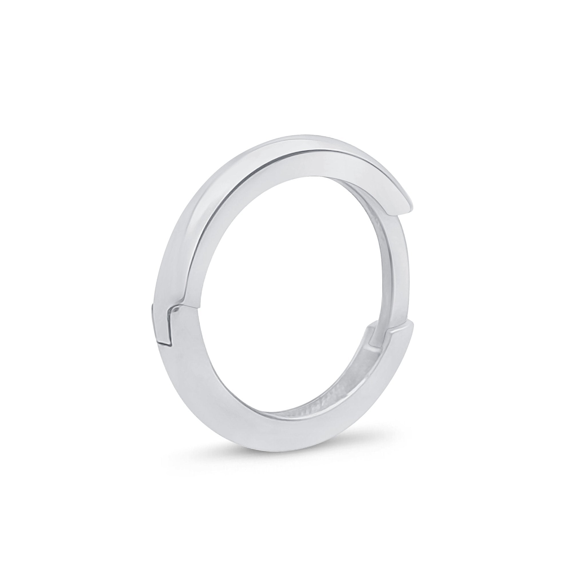 14K White Gold Infinity Hoop Earrings for Women - Dainty Circle Huggie Earrings - Perfect for Everyday Wear, Date Night & Special Occasions
