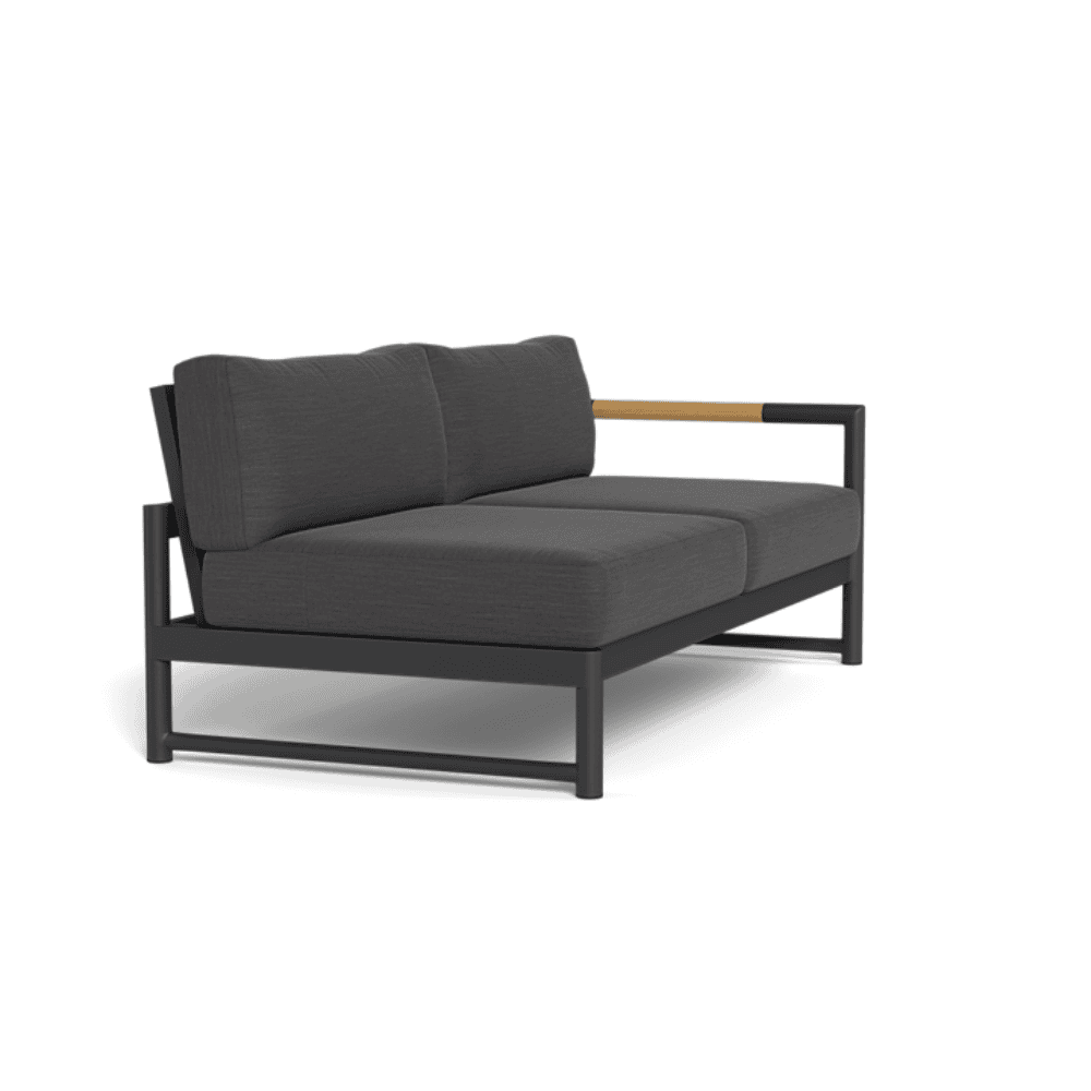 Breeze XL Outdoor Patio Loveseat with Right Arm - Perfect for Gardens, Decks, and Poolside Relaxation