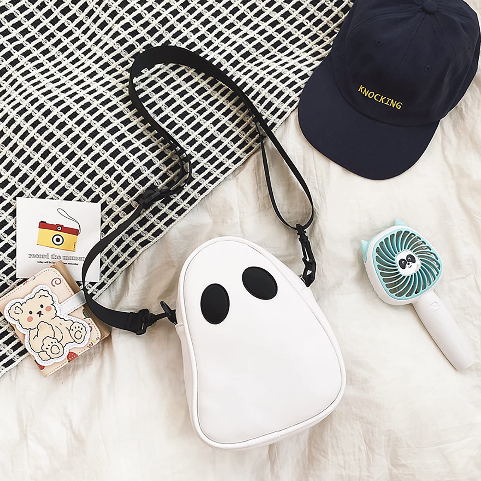 Spooky Halloween Ghost Purse for Women & Men - Cute Crossbody Bag, Satchel & Shoulder Bag - Perfect for Trick or Treating, Costume Parties & Themed Events
