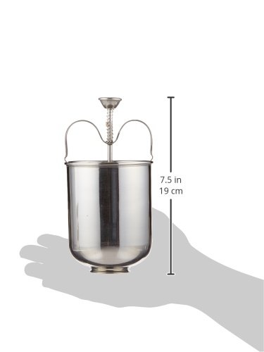Stainless Steel Medu Vada Donut Maker Dispenser - Silver | Easy Indian Snack Maker for Home & Restaurant Use | Perfect for Breakfast, Tea Time & Festive Cooking
