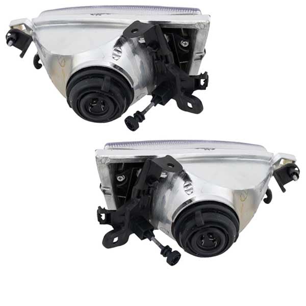 CAPA Certified 97-99 Toyota Camry Halogen Headlight Assembly - Left & Right Set with Bulbs | Direct Fit Replacement for Improved Night Driving Safety