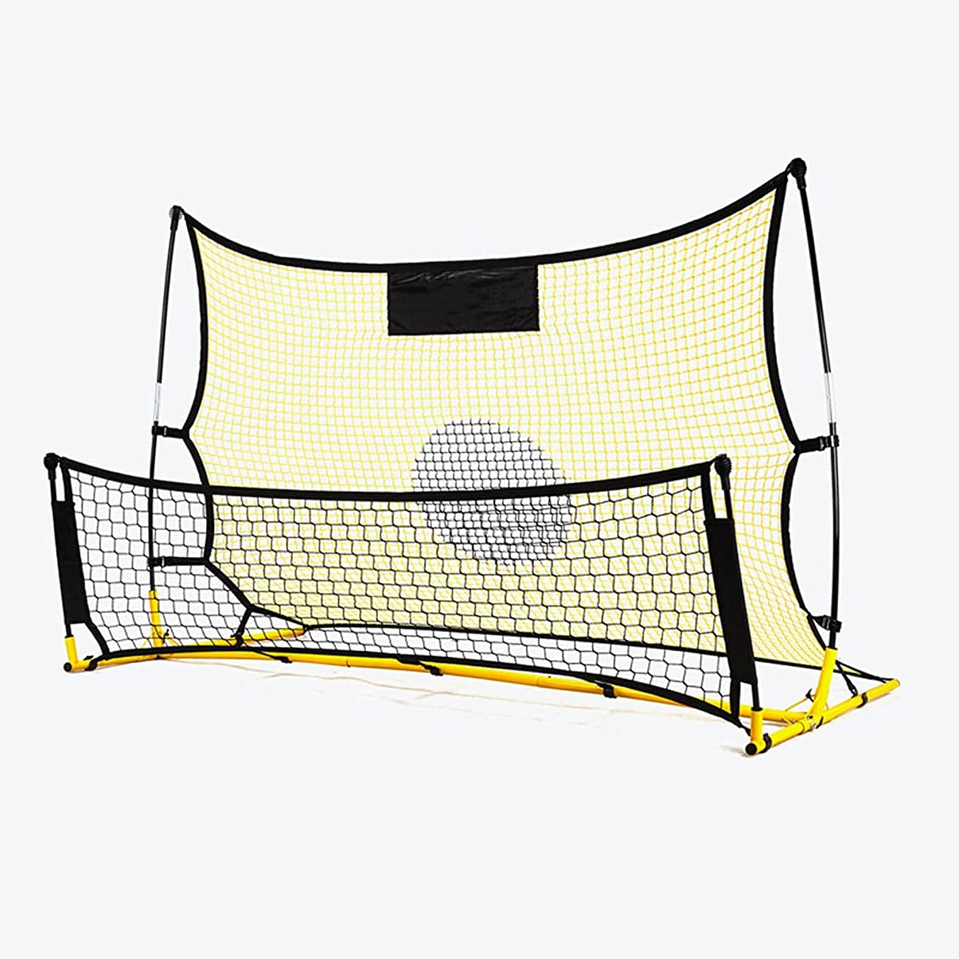 Zheshitech Portable Foldable Soccer Net - Kids & Adults Double-Sided Football Goal for Outdoor Training, Matches, Passing & Kicking Practice - Perfect for Backyard, Park, and School Soccer Drills (820)
