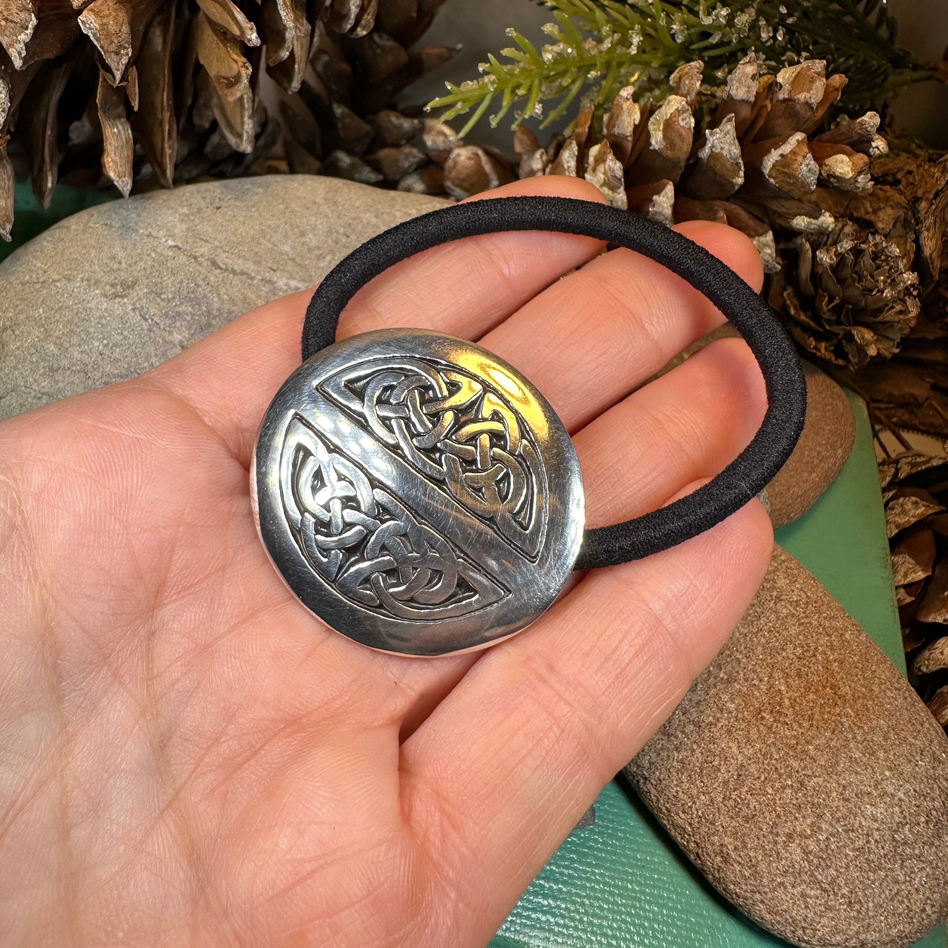 Jayne Celtic Ponytail Holder - Elegant Hair Accessory for Women | Perfect for Weddings, Parties & Everyday Use