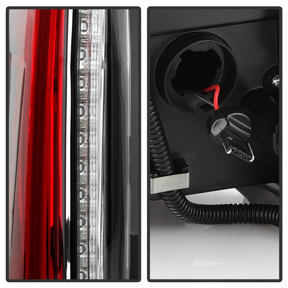 High-Quality Aftermarket LED Tail Lights for 2007-2014 Cadillac Escalade - Black 2-in-1 Design | Perfect for Night Driving & Custom Car Upgrades