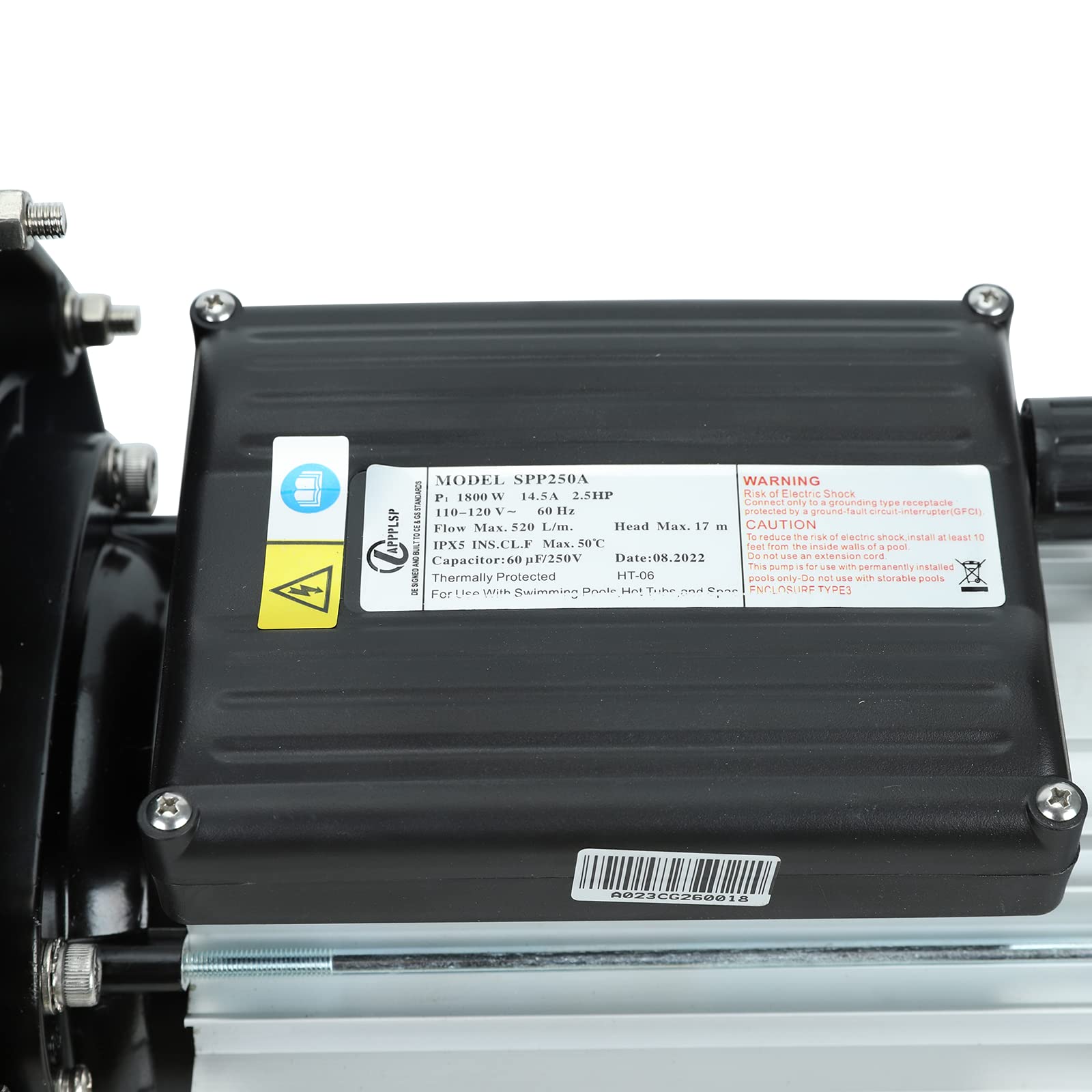 2.5 HP In-Ground & Above Ground Swimming Pool Pump - 110V-120V 8240GPH Single Speed Water Pump with Filter Basket | Ideal for Residential & Commercial Pool Maintenance, Water Circulation & Filtration Systems
