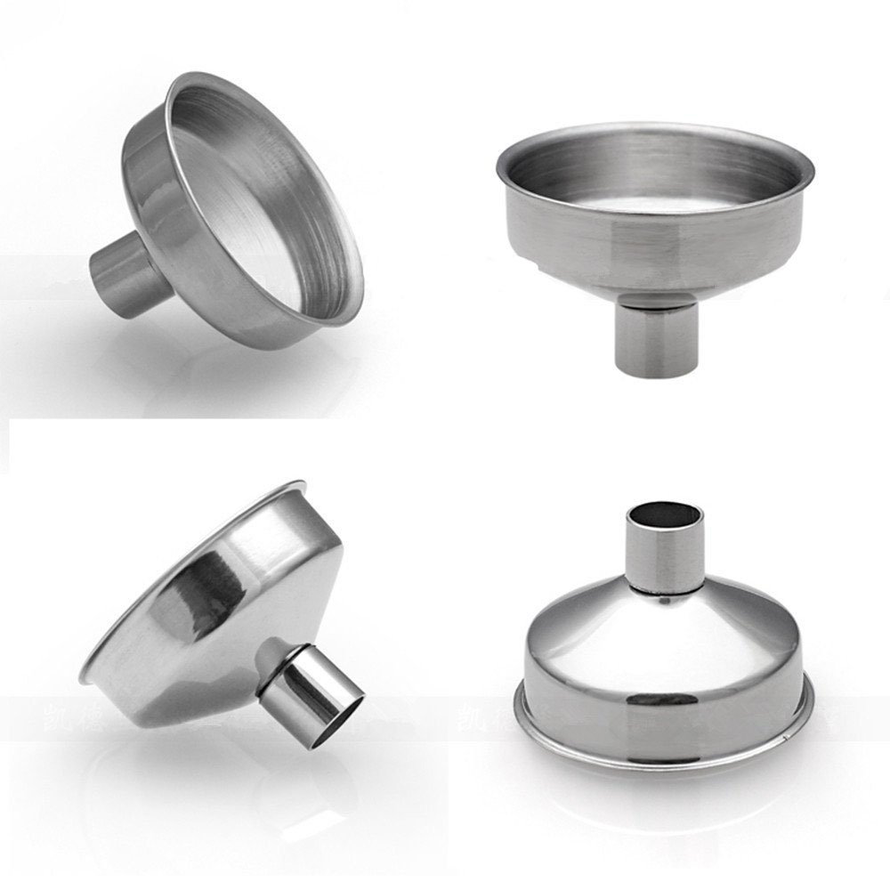 Premium Stainless Steel Mini Funnel Set for Essential Oils, Perfume Bottles & Small Containers - 6 Pack - Perfect for DIY Blending, Refilling & Travel Use