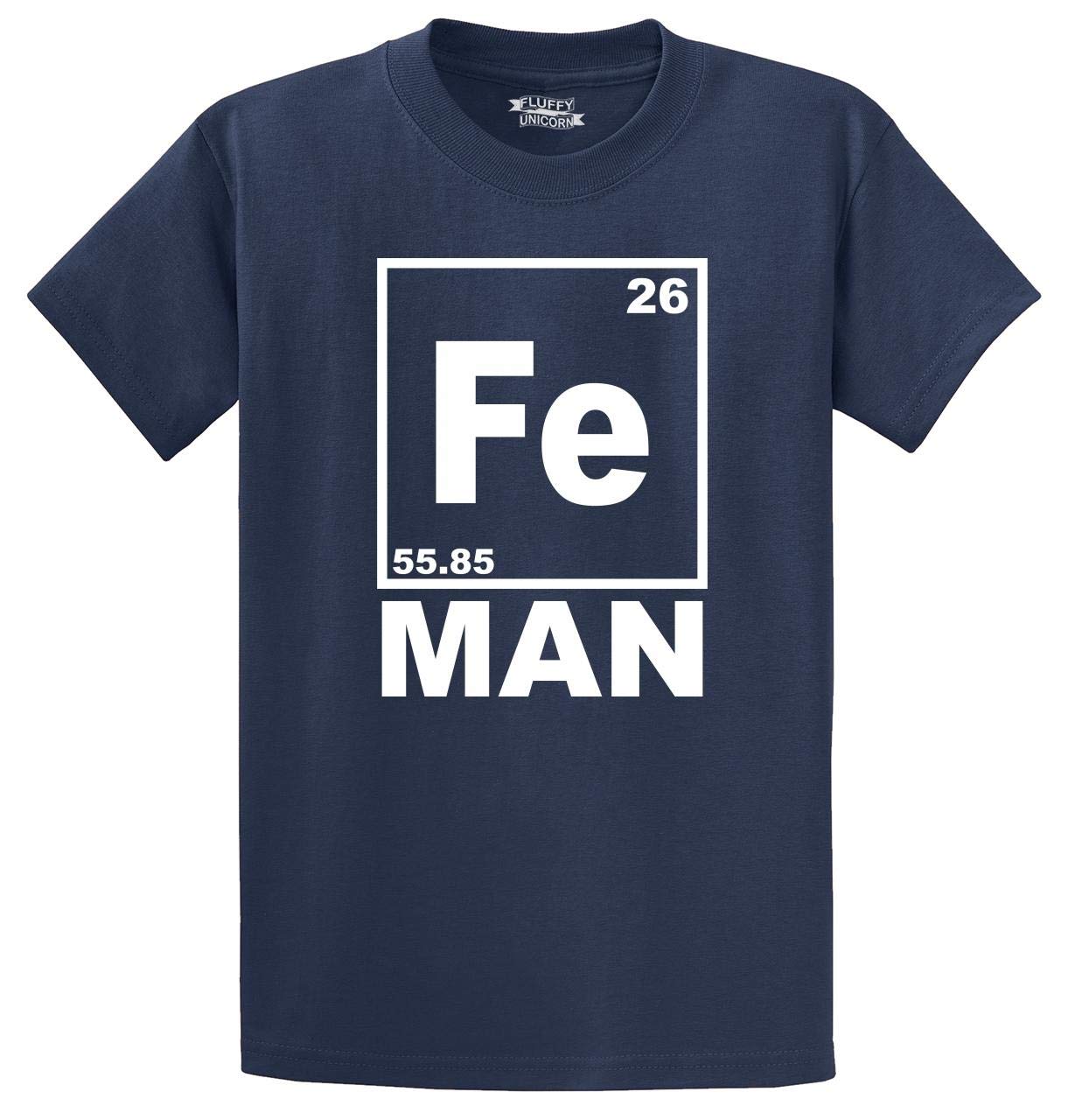 Funny Iron Man Chemistry Periodic Table T-Shirt for Men - Comical Science Geek Tee for Marvel Fans, Gifts & Casual Wear