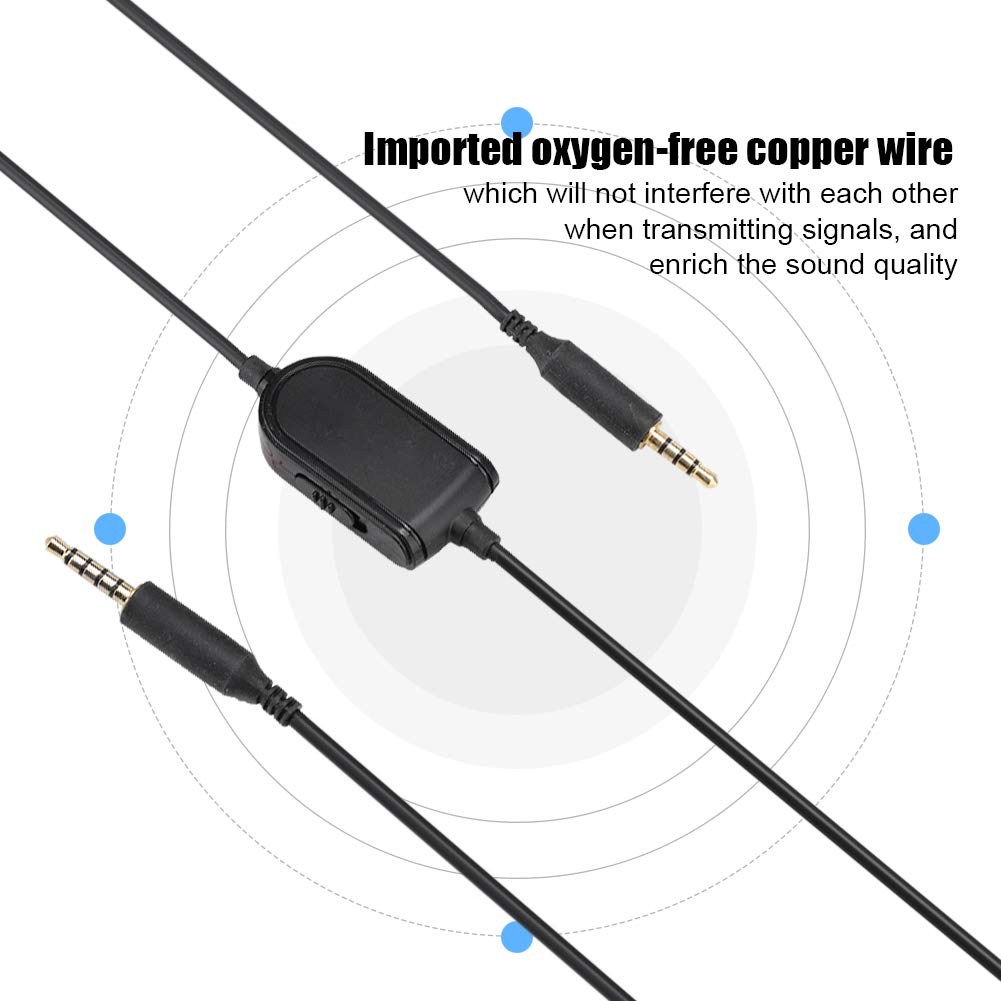 High-Quality Oxygen-Free Copper Audio Cable for Gaming Headsets - Durable Headphone Wire for PC, PS5, Xbox - Perfect for Competitive Gaming & Streaming