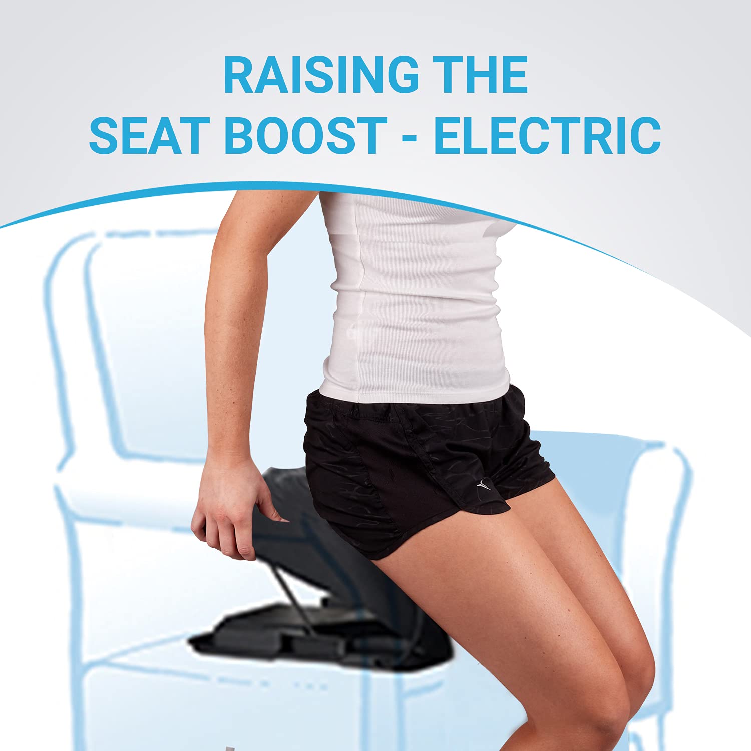 SeatBoost Premium Electric Lifting Cushion v2 - 240 lbs Capacity Chair Lift Assist with Powerful Motor for Easy Sit-to-Stand Transition | Ideal for Elderly, Disabled & Post-Surgery Recovery at Home or Office