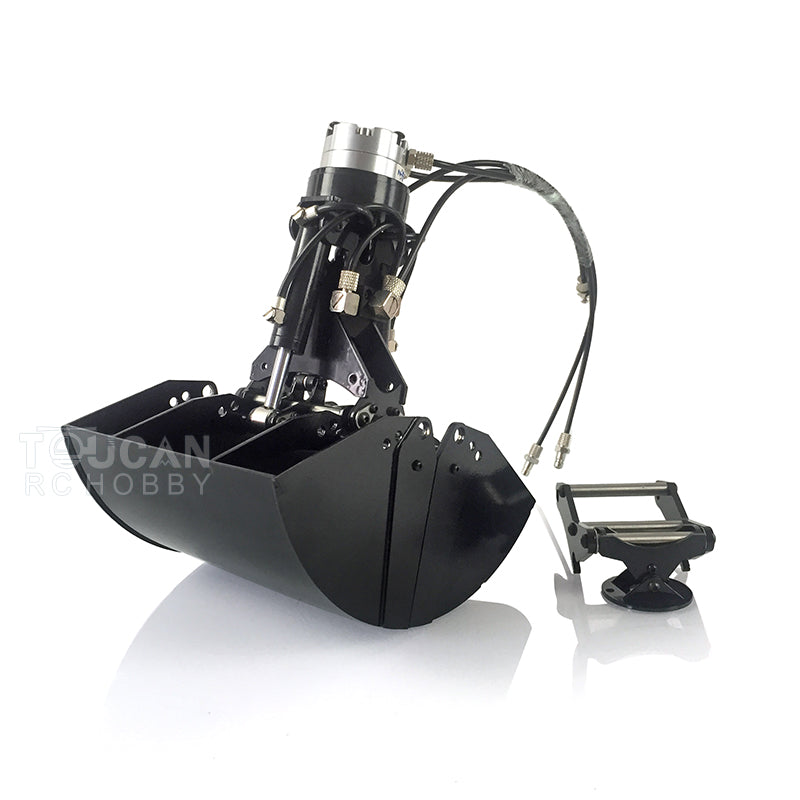 AU Stock Used Metal Clamshell Bucket for 1/14 Scale RC Excavator - Compatible with 946 & 946-3 Tracked Wheeled Remote Control Vehicle Models | Perfect for Construction Simulation & RC Hobby Enthusiasts