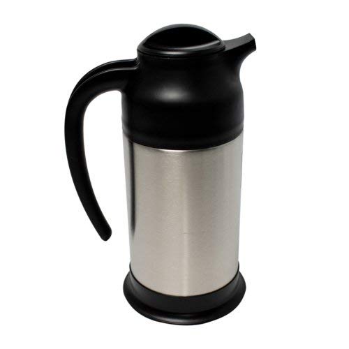 Premium SV-70 Stainless Steel Vacuum Insulated Cream Dispenser - 24oz (Set of 2) - Black Commercial Grade for Coffee Shops, Restaurants & Catering Services - Keeps Cream Chilled for Hours