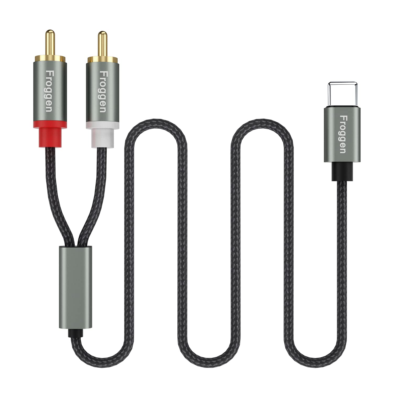 Lightning to RCA Cable - 2 Male RCA Stereo Audio Auxiliary Adapter for iPhone - Compatible with Power Amplifier, Car Stereo, Home Theater & Speakers - Perfect for Music Streaming, DJ Mixing & Home Audio Systems