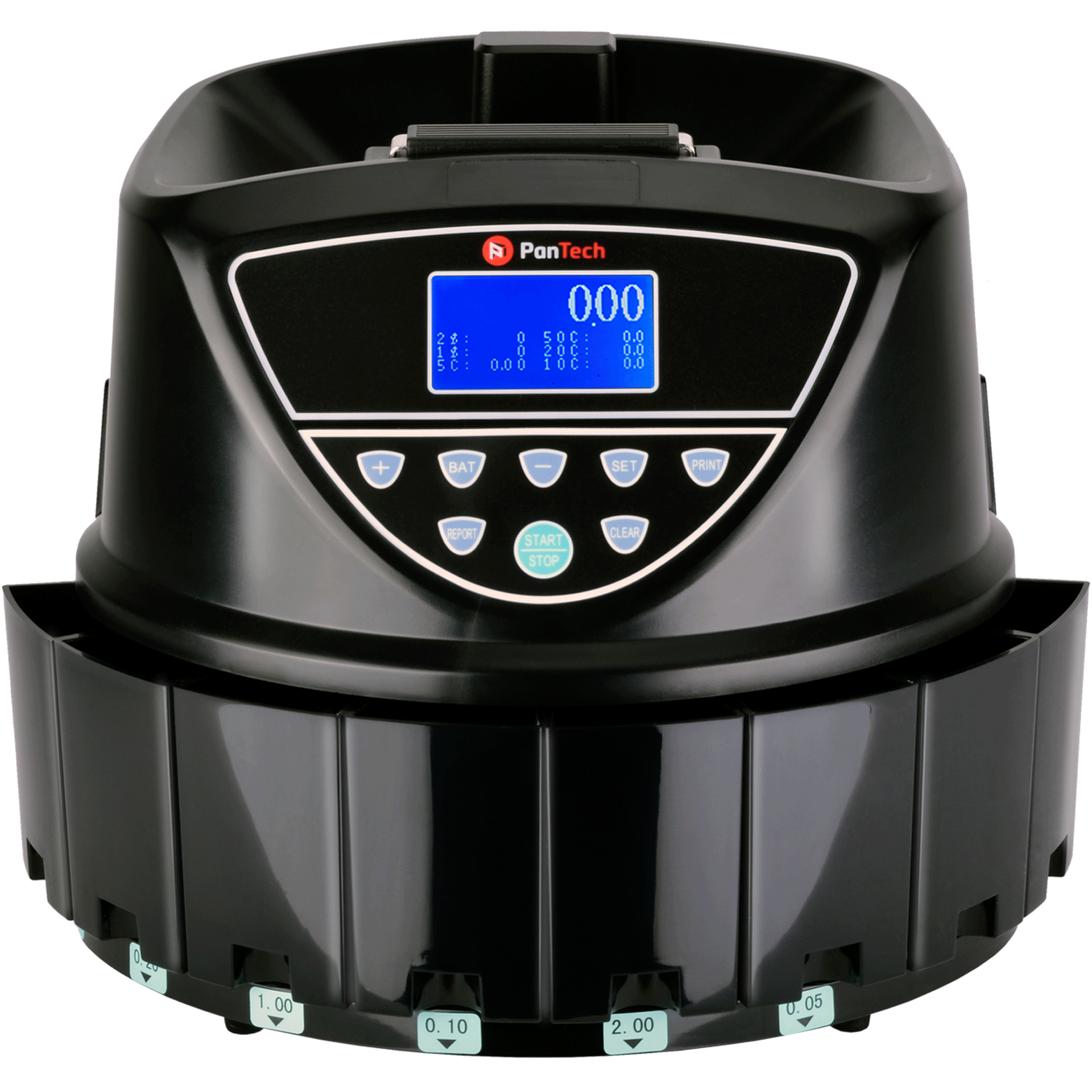 PanTech Automatic Electronic Coin Sorter & Counter Machine for Australian Coins - Fast Money Counting for Banks, Retail Stores, and Home Use (PT CSC BLACK)
