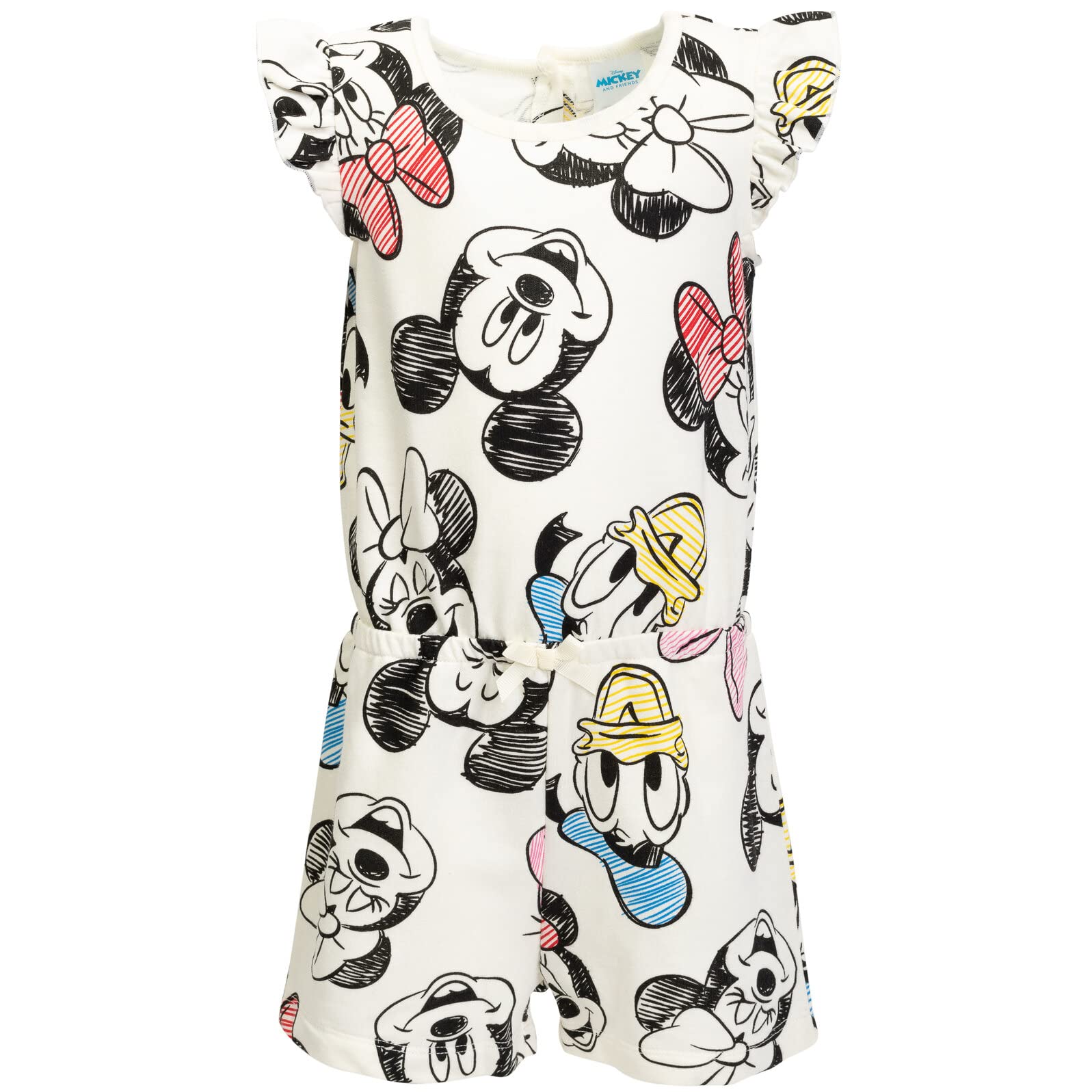 Disney Minnie Mouse & Mickey Mouse Baby Girls Romper - Nightmare Before Christmas, Toy Story & Lion King Designs - Infant to Big Kid Sizes - Perfect for Disney Themed Parties, Playdates & Family Outings
