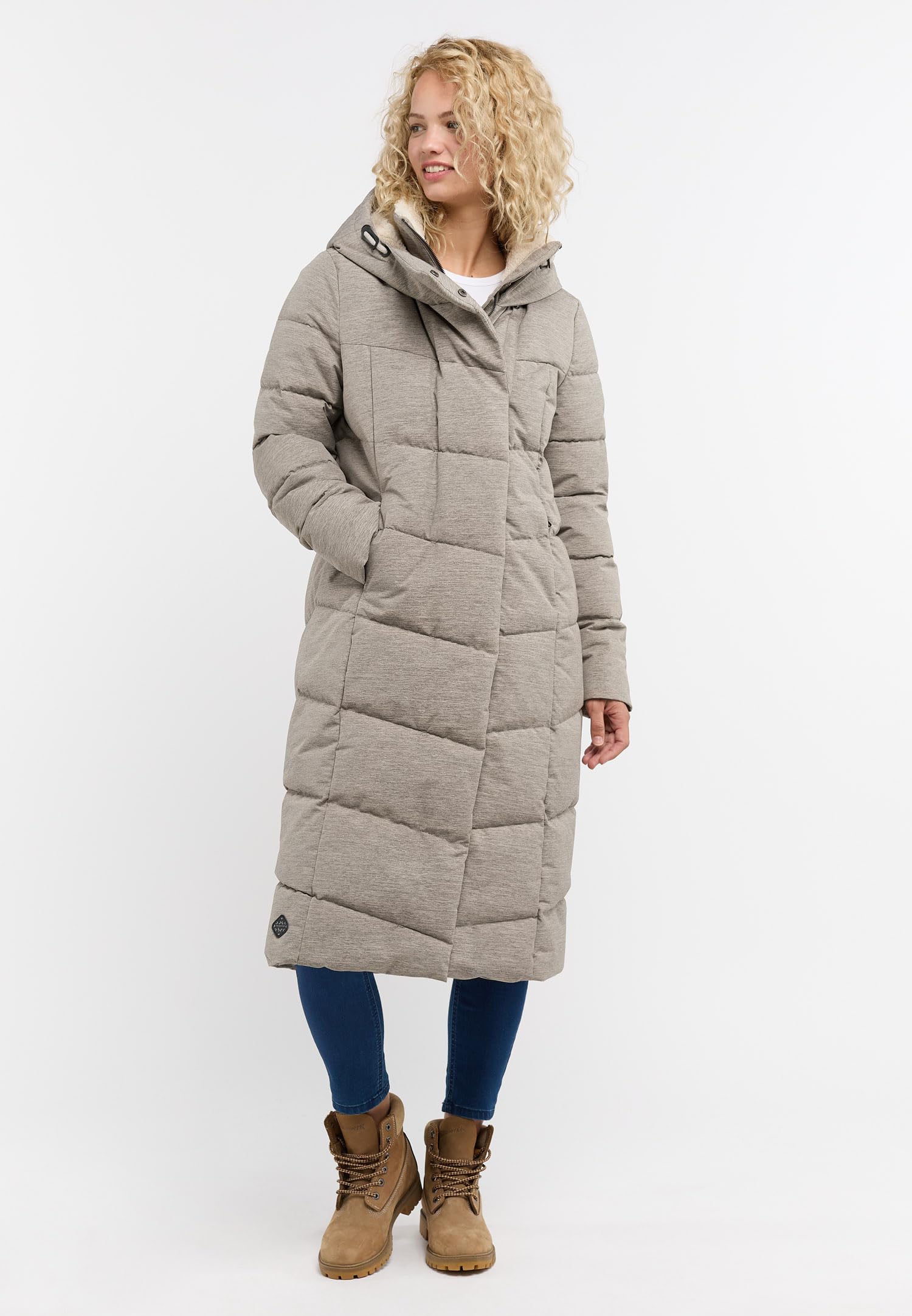 Ragwear Pavla Long Women's Jacket - Stylish Waterproof Windbreaker Coat for Outdoor Activities, Hiking & Travel