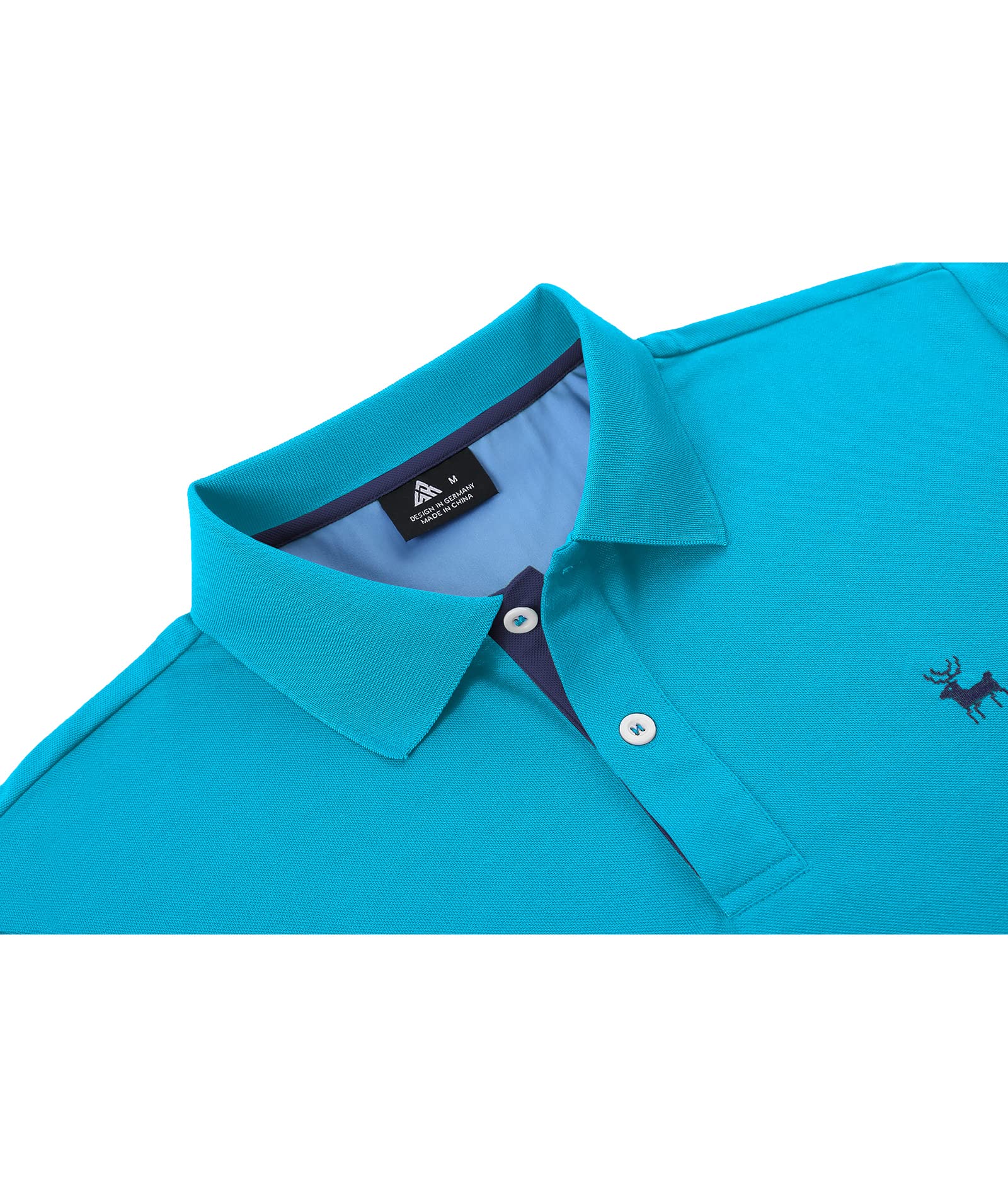 V VALANCH Men's Short Sleeve Polo Shirts - Moisture Wicking Golf & Tennis Shirts with Collar - Breathable Casual Wear for Sports, Office & Outdoor Activities