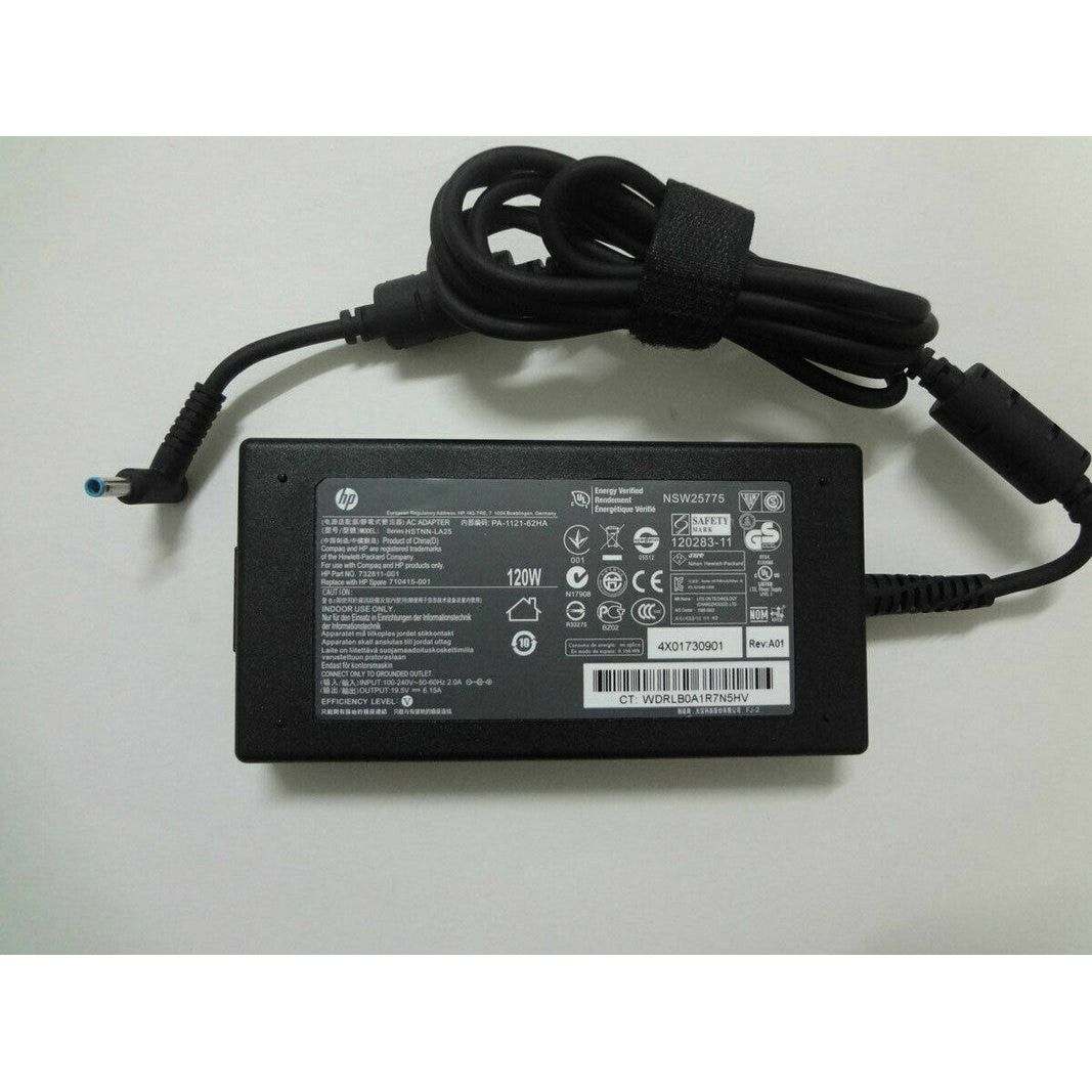 Original 120W AC Power Adapter for HP Laptop 732811-001 709984-003 710415-001 HSTNN-LA25 PA-1121-62HA 4.5mm - Compatible with HP Pavilion, Envy & More - Perfect for Home, Office & Travel Use