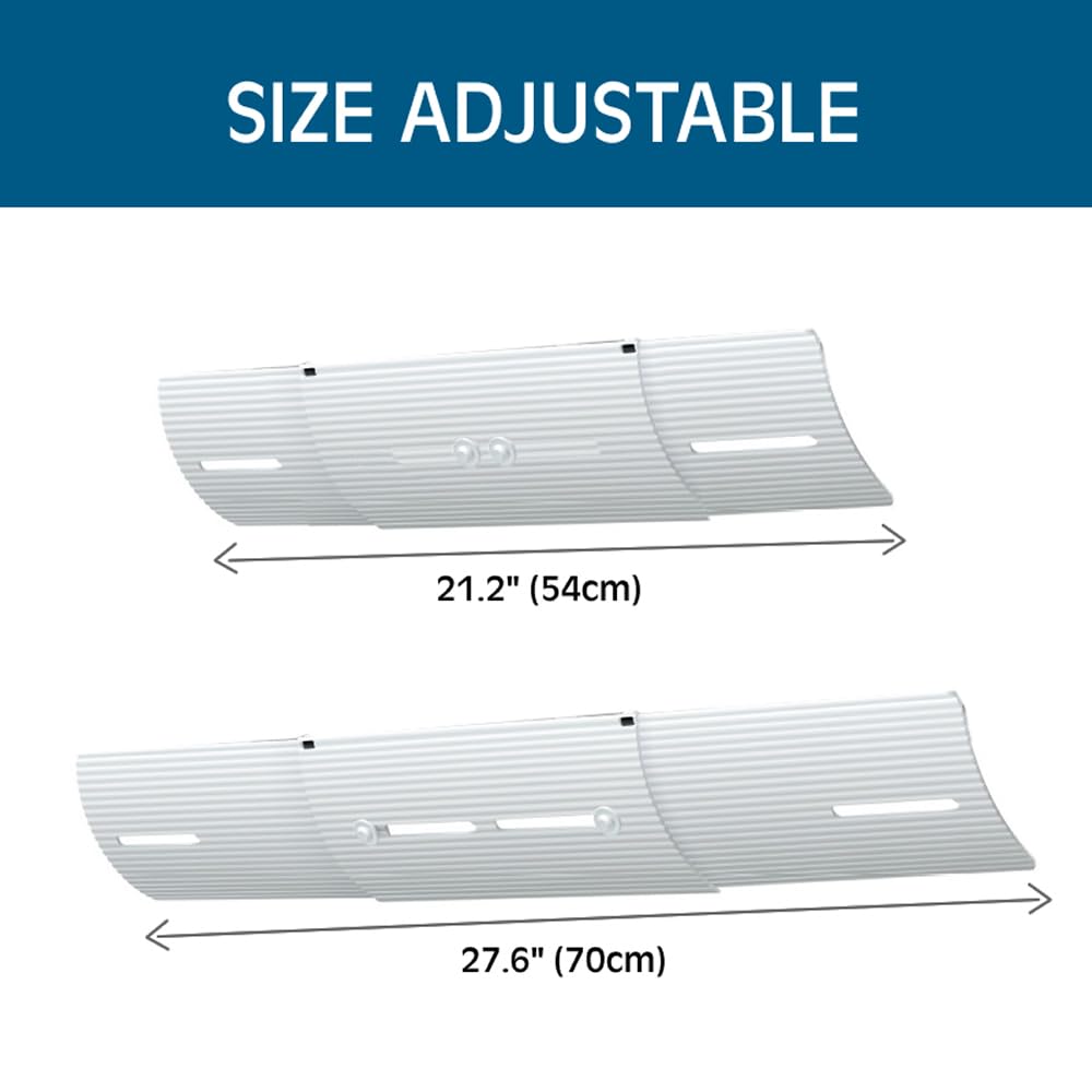 Original Slim Air Conditioner Deflector (4-Pack) - Adjustable AC Vent Cover for Better Airflow & Energy Savings - Perfect for Bedrooms, Offices & Living Rooms