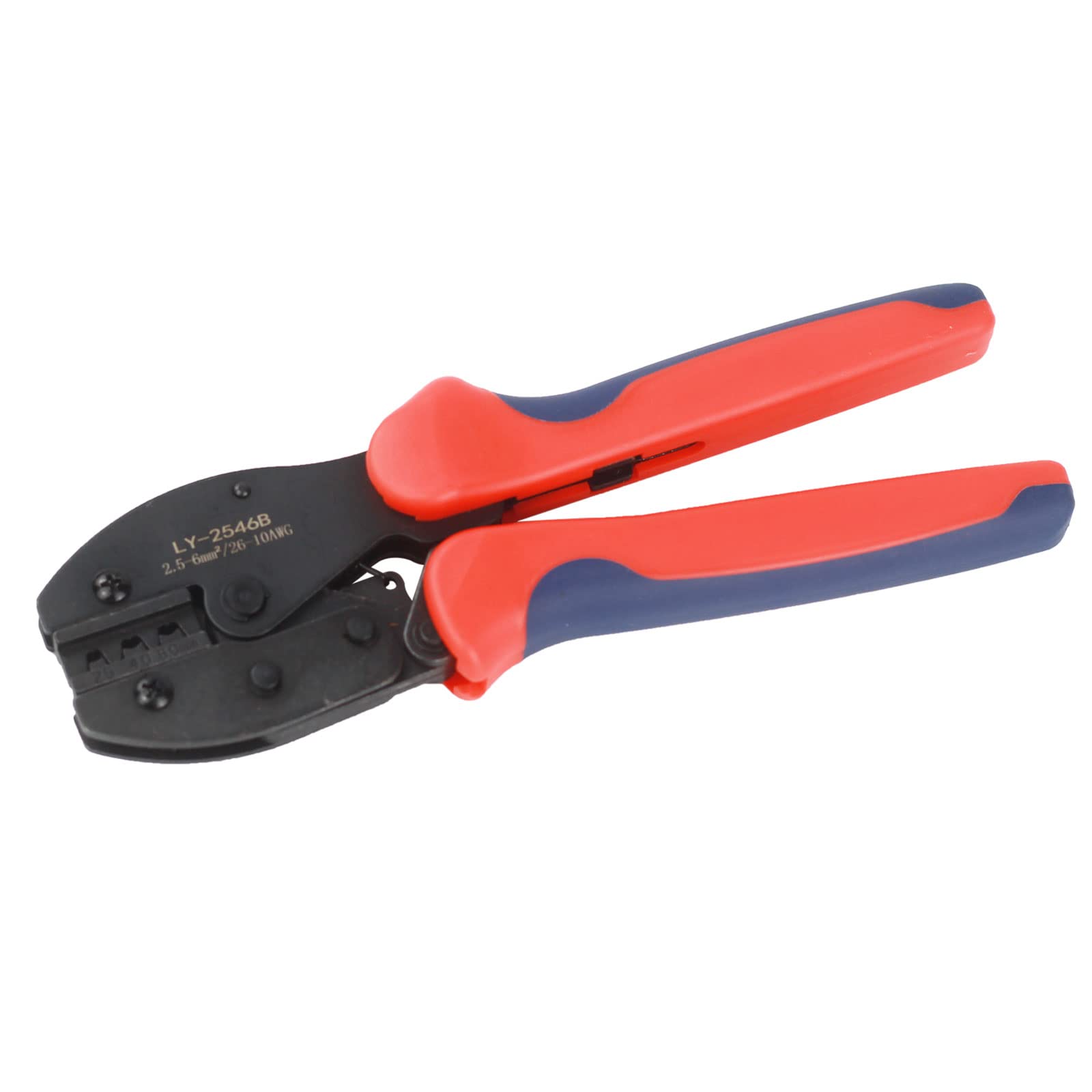 Solar Crimping Tool 2546B - Professional PV Cable Crimper for 2.5/4/6mm² Solar Panel Wires (Red) | Ideal for Solar Panel Installation, Electrical Wiring & DIY Projects