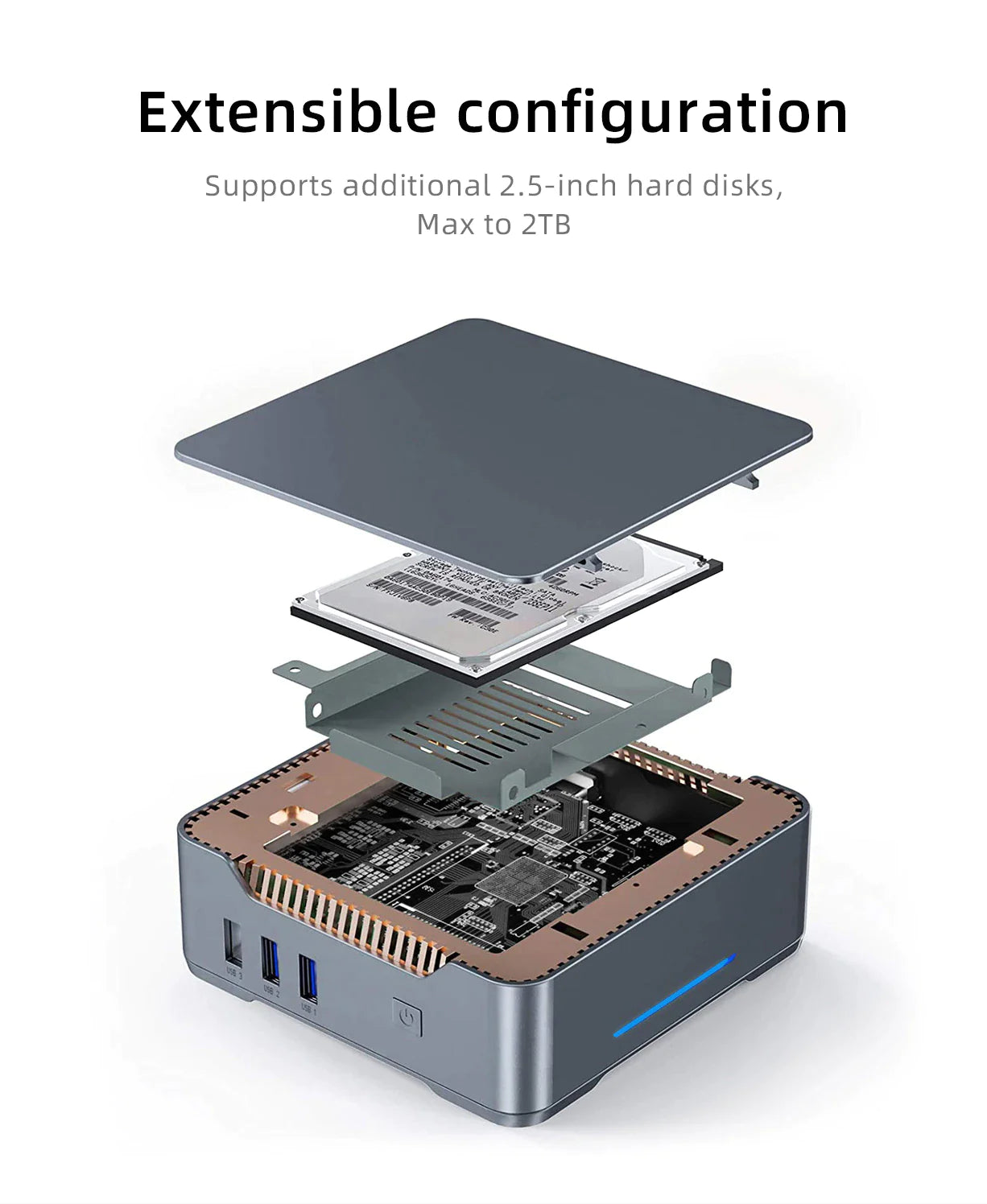 GK3 Plus Intel N100/N95 Mini PC - Ultra Compact Desktop Computer for Home Office, Gaming & Streaming | Perfect for Work, Entertainment & Digital Signage