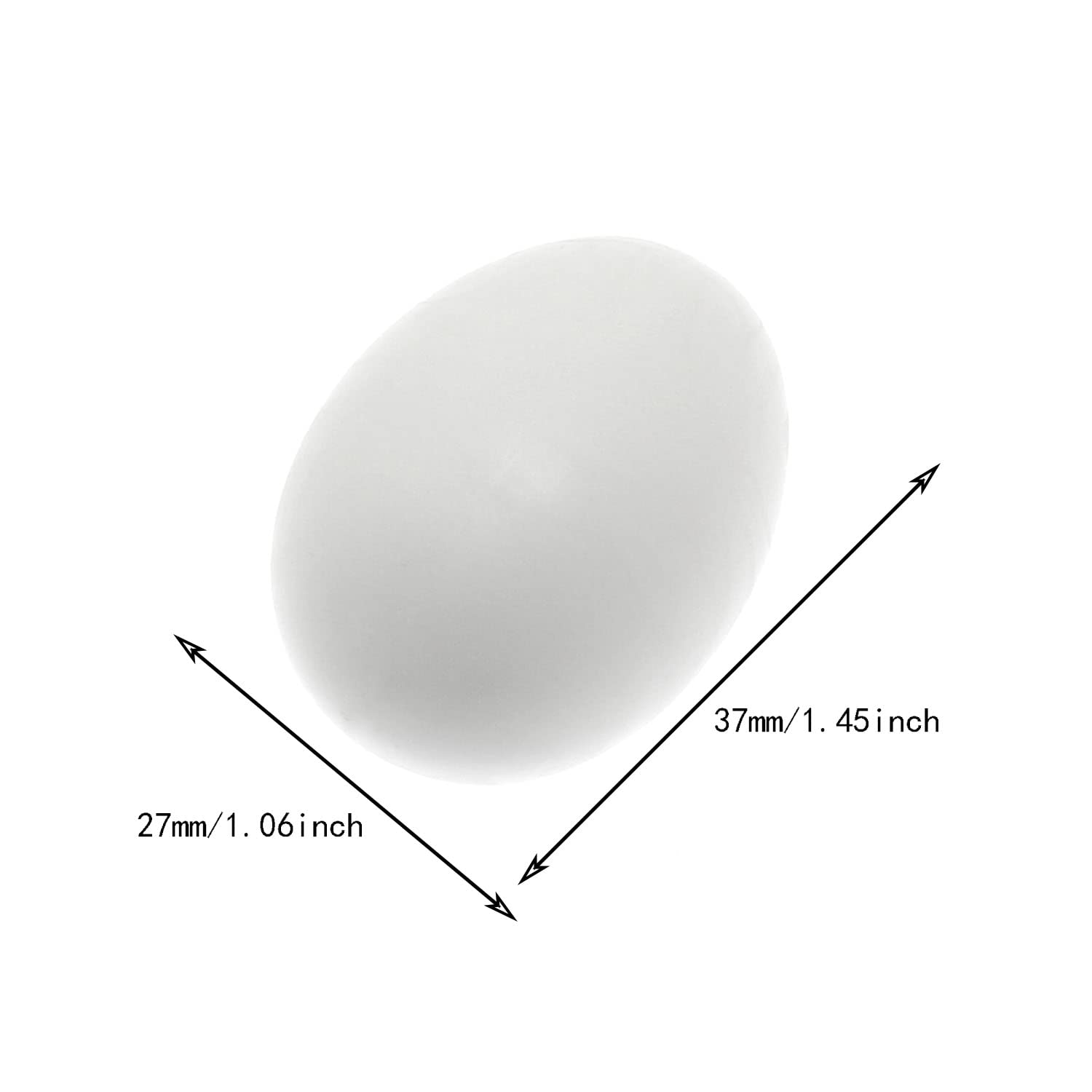 Maxmoral 12pcs Plastic Fake Pigeon Eggs - Solid Decoy Eggs for Hatching & Breeding Supplies - Perfect for Pigeon Nesting, Training, and Egg Replacement Scenarios