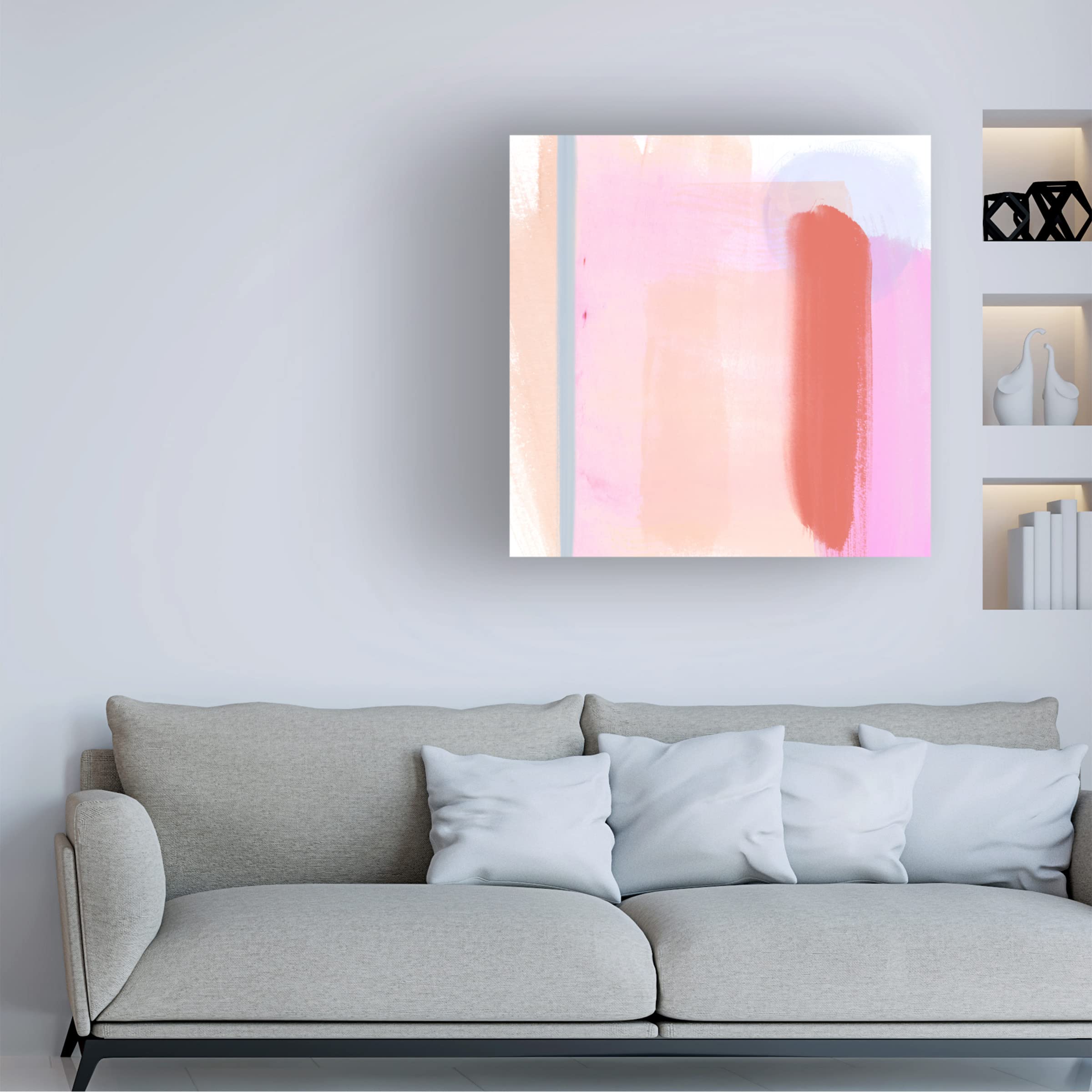 Trademark Fine Art 'Translucent Madras I' Canvas Art by Jennifer Paxton Parker - Modern Abstract Wall Decor for Living Room, Bedroom & Office