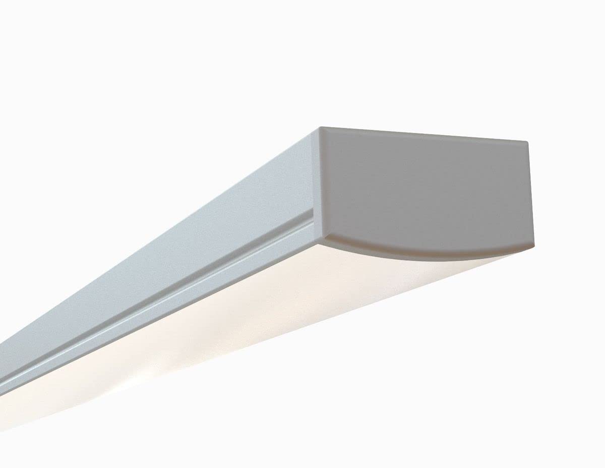 LED Aluminum Channel 5-Pack 8ft (2.4Meter) with Frosted Diffuser for LED Strip Lights - 1971 Series Extrusion Fits Up to 12mm/0.47