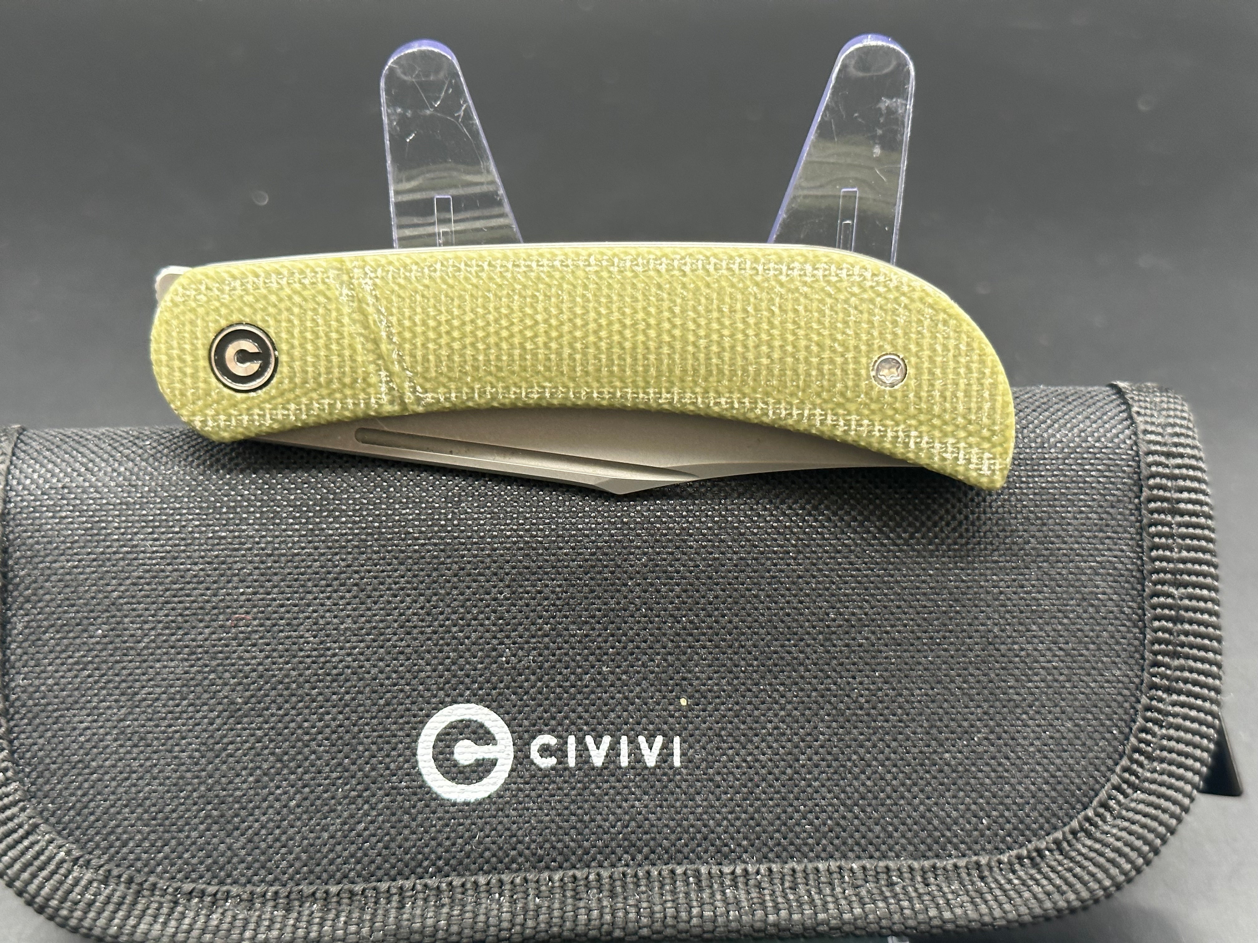 CIVIVI Appalachian Drifter Slip Joint Knife - Premium Folding Pocket Knife with Wood Handle - Perfect for EDC, Camping, Hiking & Outdoor Adventures