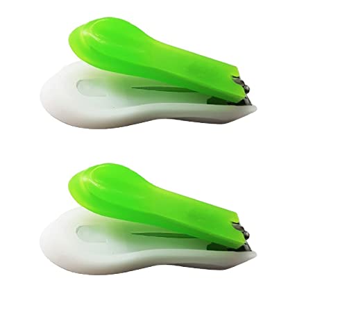 INAAYA Professional Nail Clipper Set - 2 Pack Stainless Steel Nail Cutters for Men & Women | Perfect for Home, Travel, and Salon Use