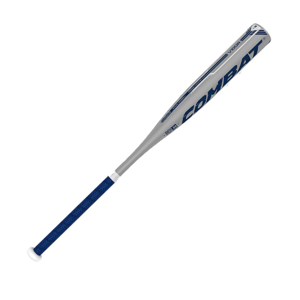 VIGAB103 Vigor BBCOR Baseball Bat for Adults - New Combat Silver/Blue Design - High Performance for Competitive Play & Training