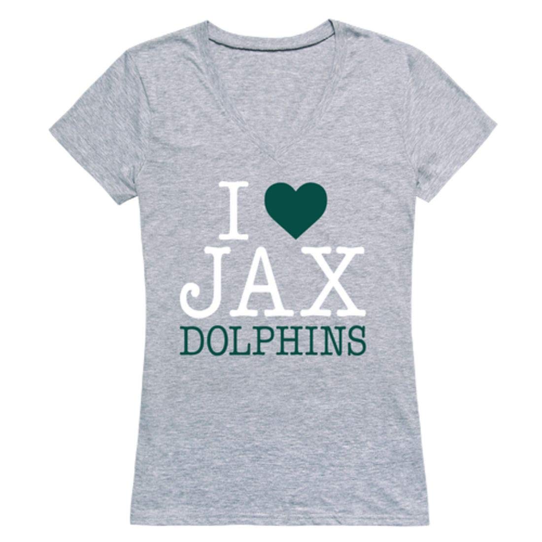 I Love JU Jacksonville University Dolphin Women's T-Shirt Black - Perfect for Game Day, School Spirit & Casual Wear