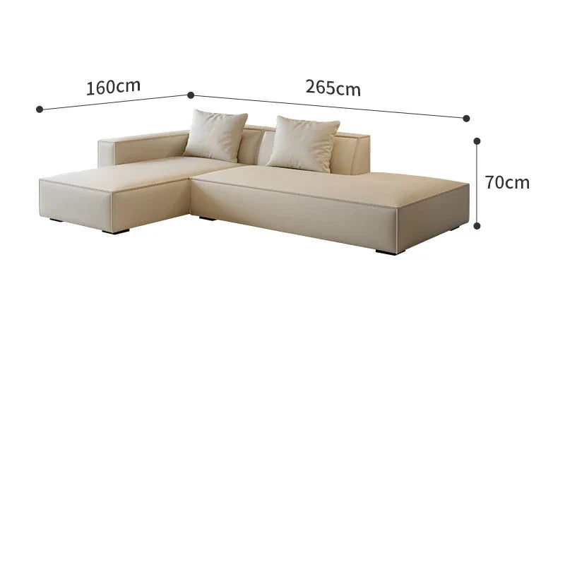 Modern Tofu Minimalist Lounge Sofa Set - 3-Piece Contemporary Fabric Sectional Couch for Small Spaces, Living Room, Apartment & Studio - Perfect for Relaxing, Entertaining & Compact Urban Living