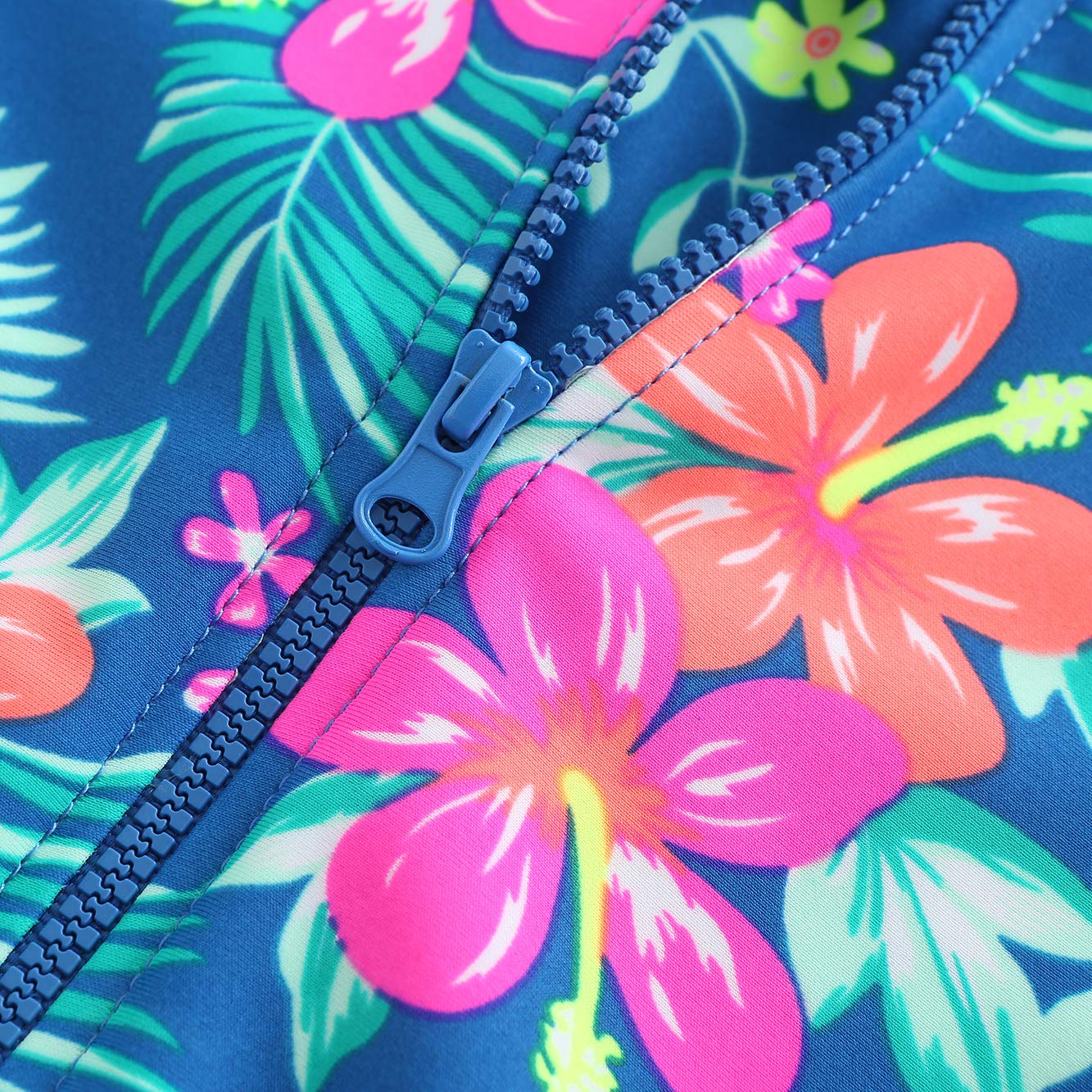 Hawaiian Ruffle One Piece Swimsuits for Girls - Cute Bathing Suit for Beach, Pool & Summer Vacations