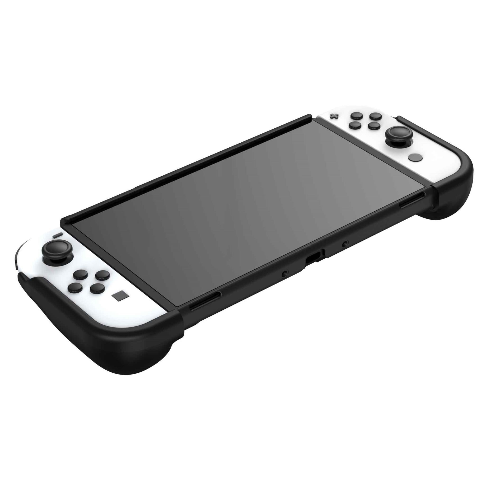Premium Protective Case for Nintendo Switch™ OLED Model - Shockproof & Scratch-Resistant Cover with Storage Pockets (Black) - Perfect for Travel, Gaming On-The-Go & Console Protection