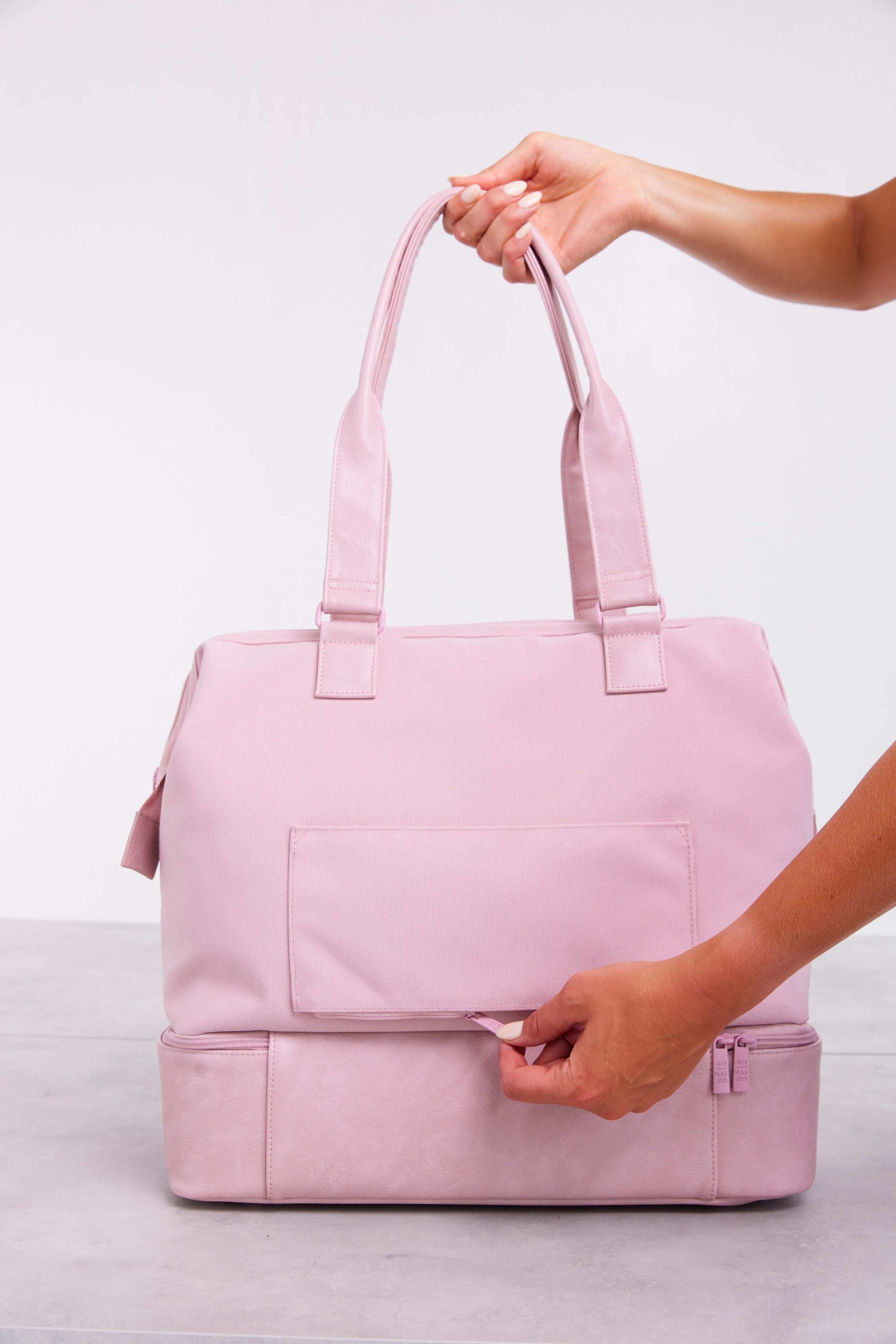 Mini Weekender Bag in Atlas Pink - Stylish & Compact Travel Tote for Weekend Getaways, Gym, Work & Daily Essentials