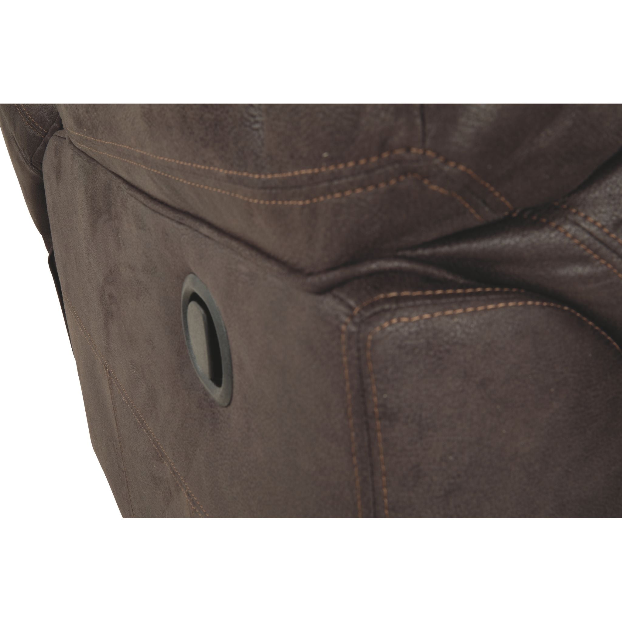 Boxberg Rocker Recliner Chair - Teak Wood Rocking Recliner with Padded Cushions - Perfect for Living Room, Nursery, or Patio Relaxation