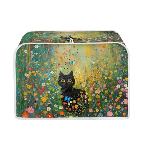 Black Cat Vibrant Flower