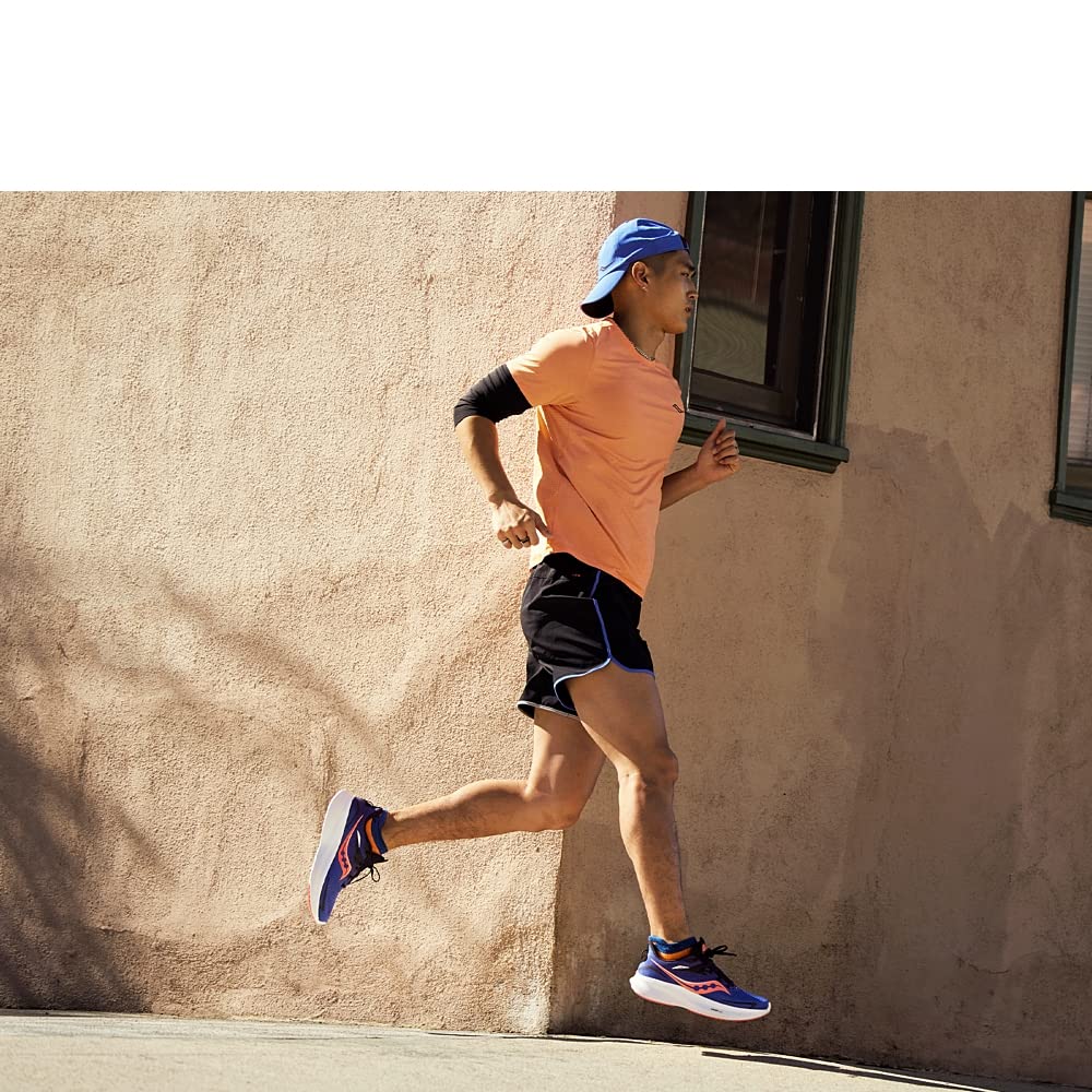 Saucony Men's Ride 15 Running Shoes - Lightweight Cushioned Sneakers for Road Running & Jogging | Perfect for Marathon Training & Daily Workouts