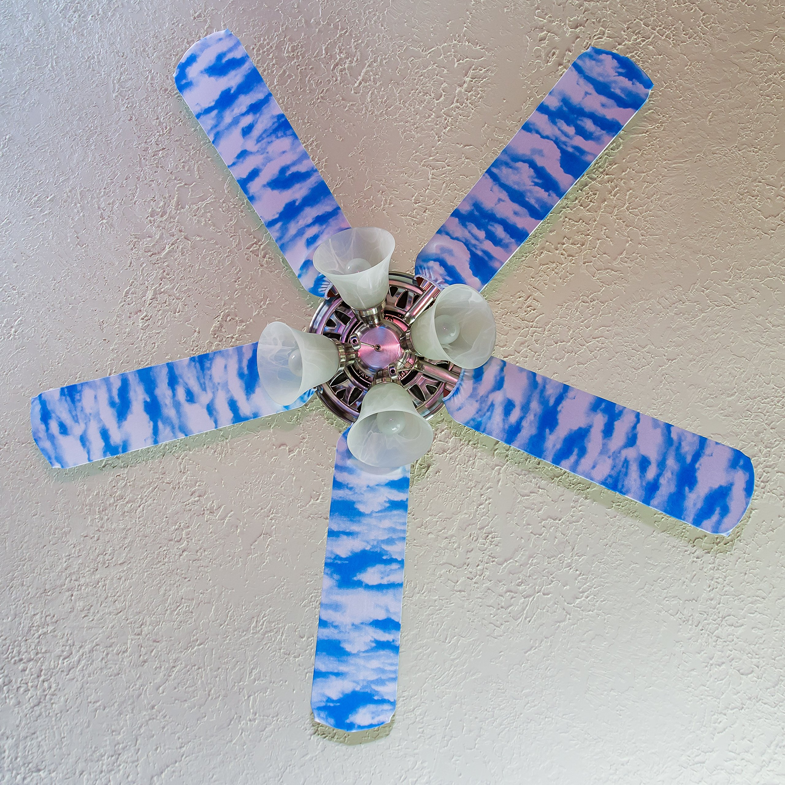 Stylish Ceiling Fan Blade Covers - Decorative Cloud Design for Home & Office Cooling | Perfect for Living Room, Bedroom, and Patio