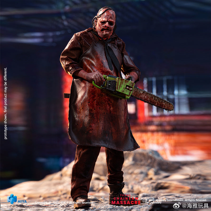 HIYA 6-inch 1/12 Scale Leatherface Action Figure - Texas Chainsaw Massacre 2022 Movie Collectible - Perfect for Horror Fans & Model Display