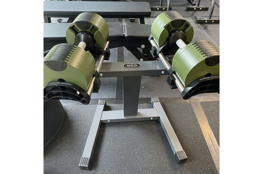 NÜOBELL Adjustable Dumbbell Stand - Heavy Duty Steel Single Leg Design for Home Gym & Workout Equipment - Perfect for Dumbbell Storage & Strength Training