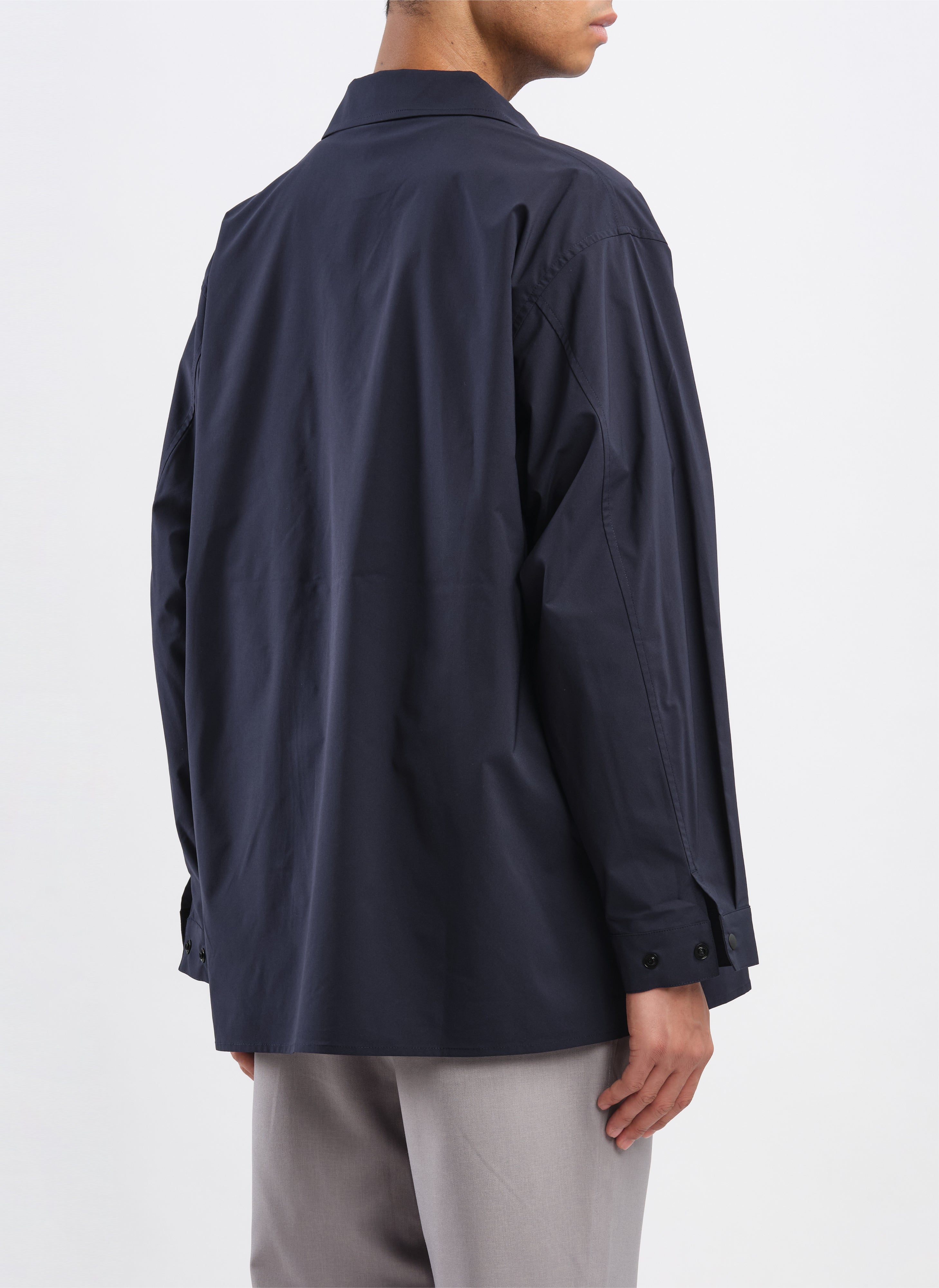 Minotech Snap Button Pocket Open Collar Shirt for Men - Casual Office Wear & Outdoor Activities