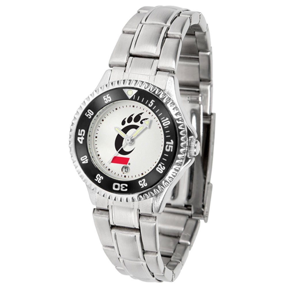 Cincinnati Bearcats Competitor Steel Women's Watch - Stylish Sports Watch for Women, Durable Stainless Steel Band, Perfect for Game Day, Work & Everyday Wear